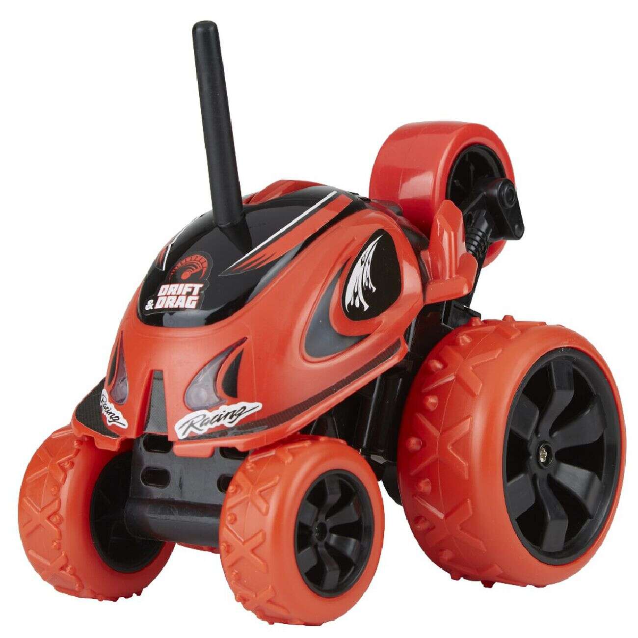 Voiture radiocommandée Drago 360° lumineuse noir rouge