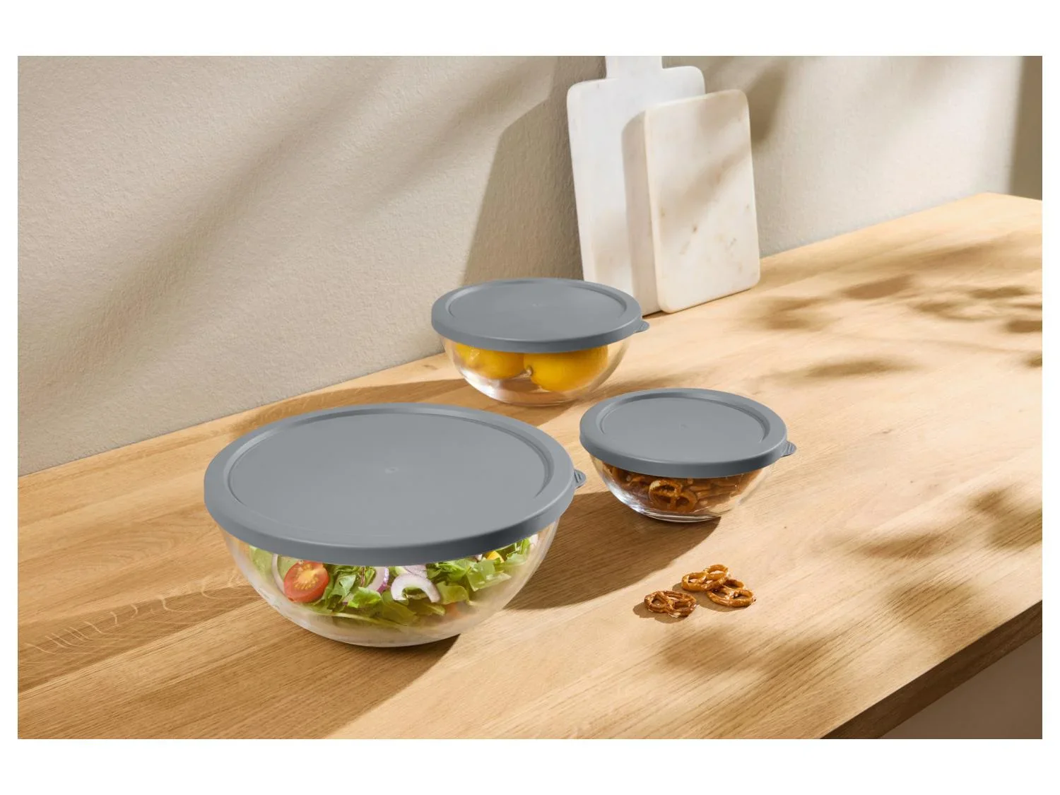 SILVERCREST Set de 5 botes de conservation en verre