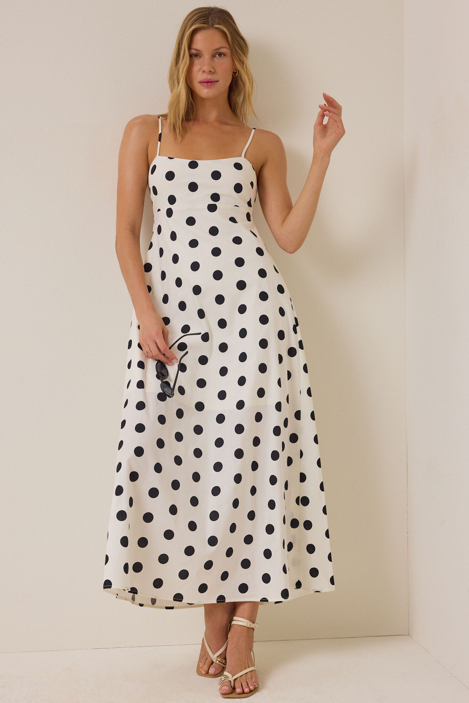 Emmalie Polka Dot Maxi Dress
