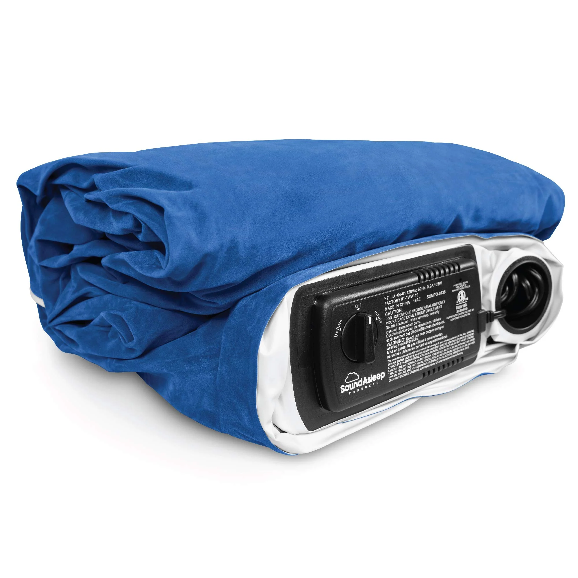SoundAsleep Queen Luxury Air Mattress with High Capacity Pump