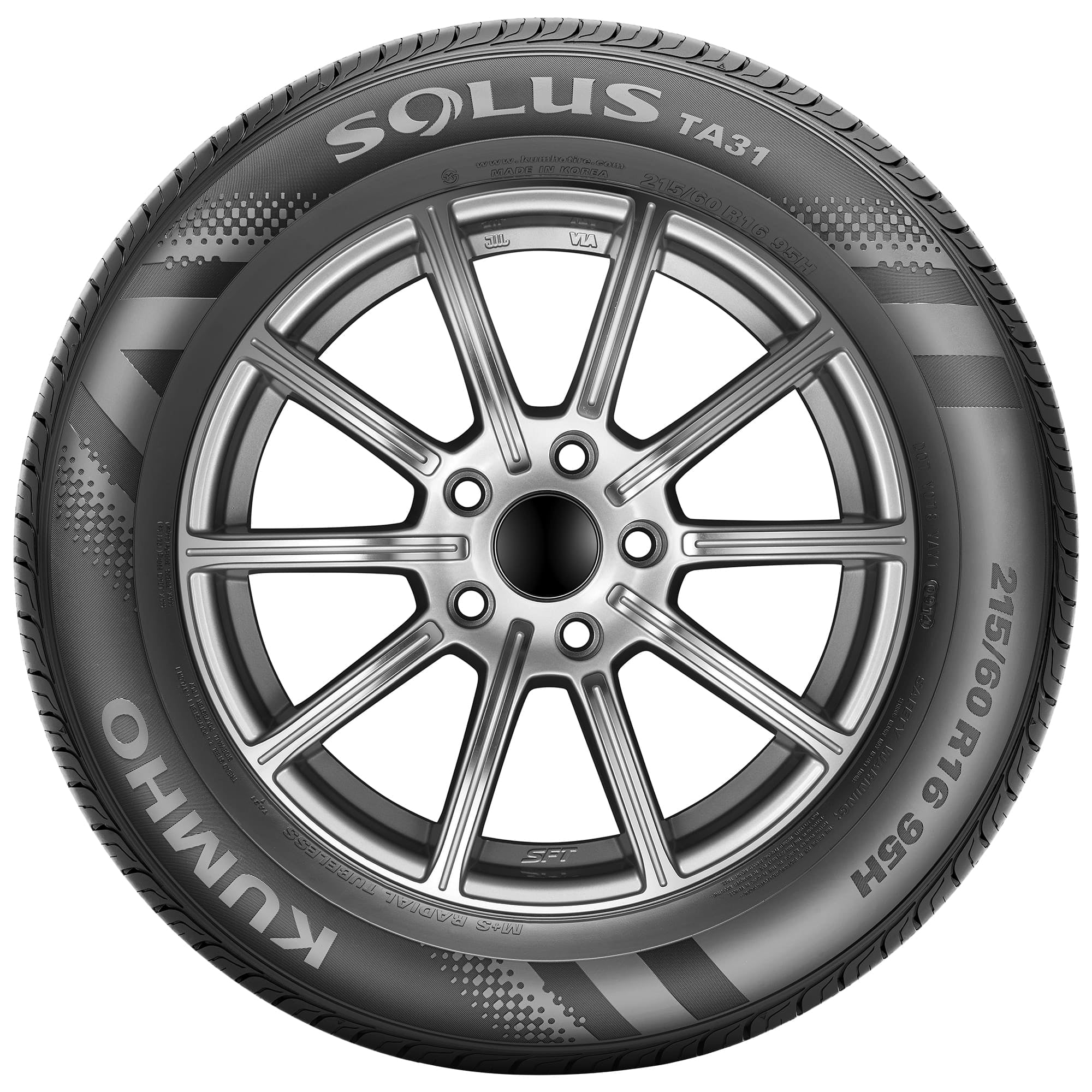 Kumho Solus TA31 All-Season 205/55R16 91H Passenger Tire