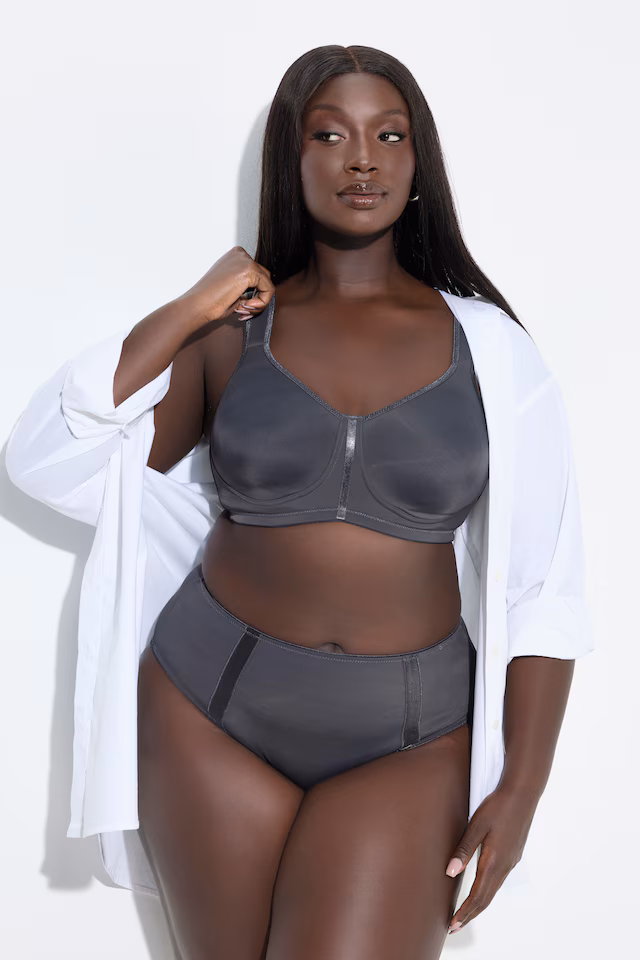 Satin Trim Wirefree Stretch Microfiber Wellness Bra