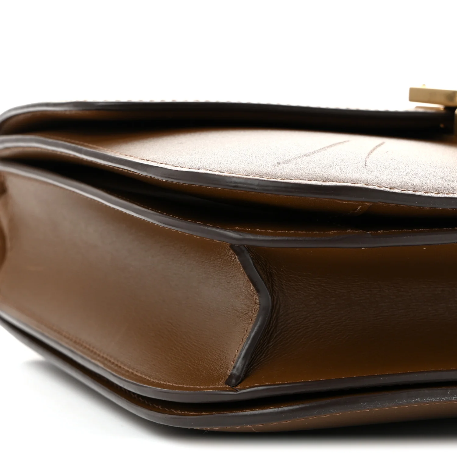 Box Calfskin Medium Classic Box Flap Bag Camel