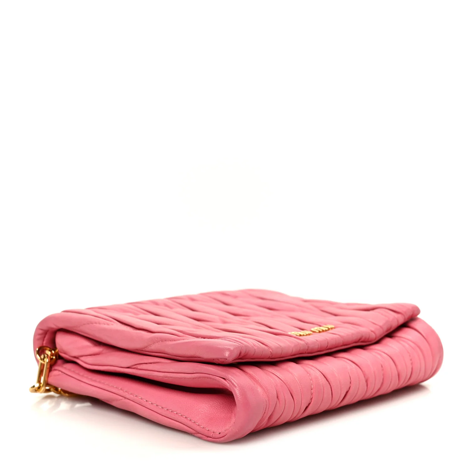 Nappa Matelasse Chain Crossbody Geranio