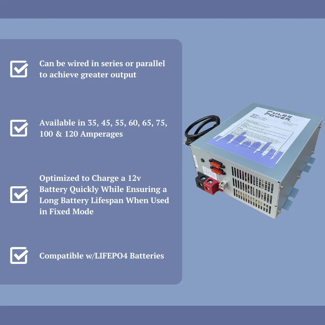120 Amp RV Converter | 12V DC | Power Converter Battery Charger | Lithium Compatible | Built in Smart Charger and Fixed Output Modes | Output Range 13V to 16.5V - Image 6
