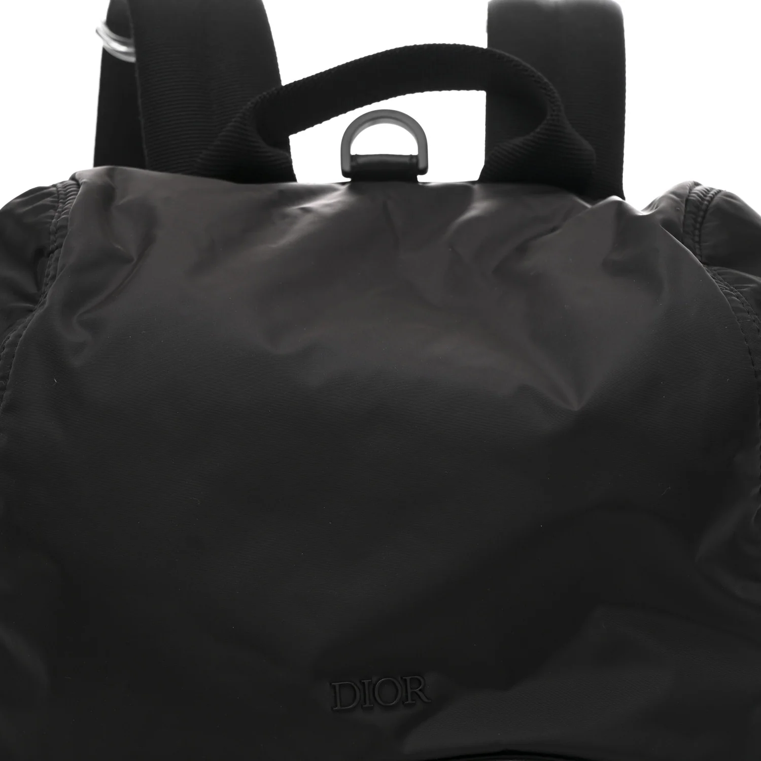 Nylon Saddle Backpack Black