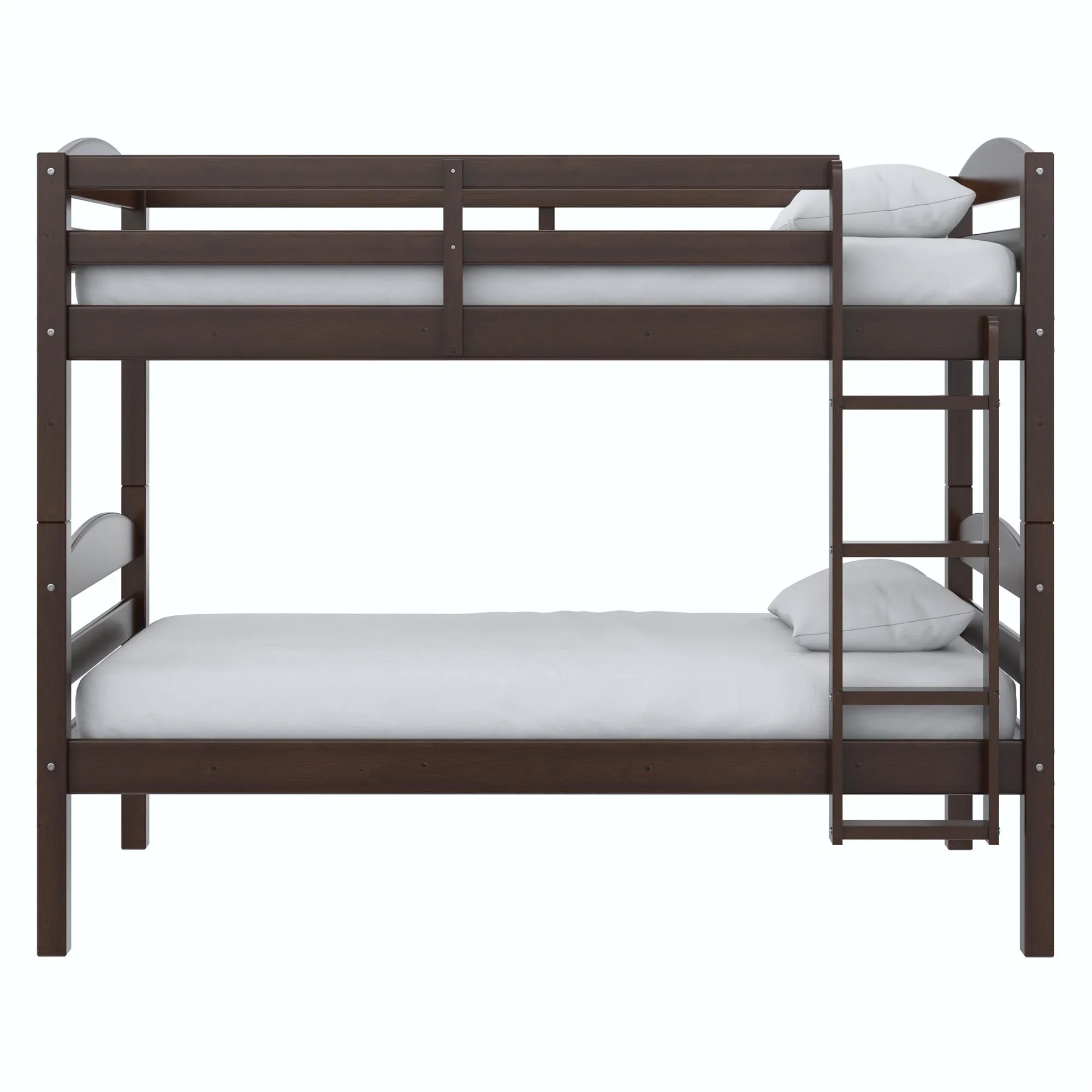Better Homes & Gardens Leighton Solid Wood Twin-over-Twin Convertible Bunk Bed, Vanilla