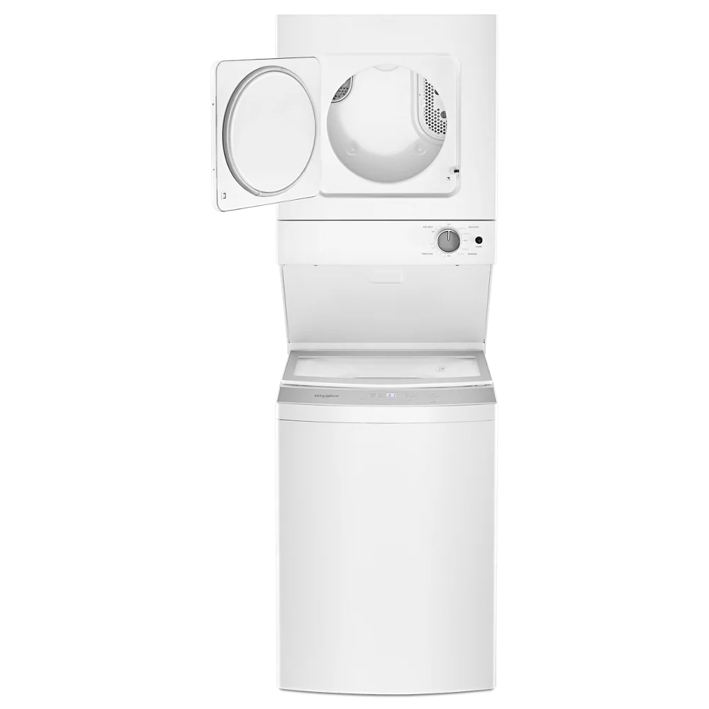 Whirlpool WET4024HW 24 in White Electric Washer/Dryer Stacked Laundry Center