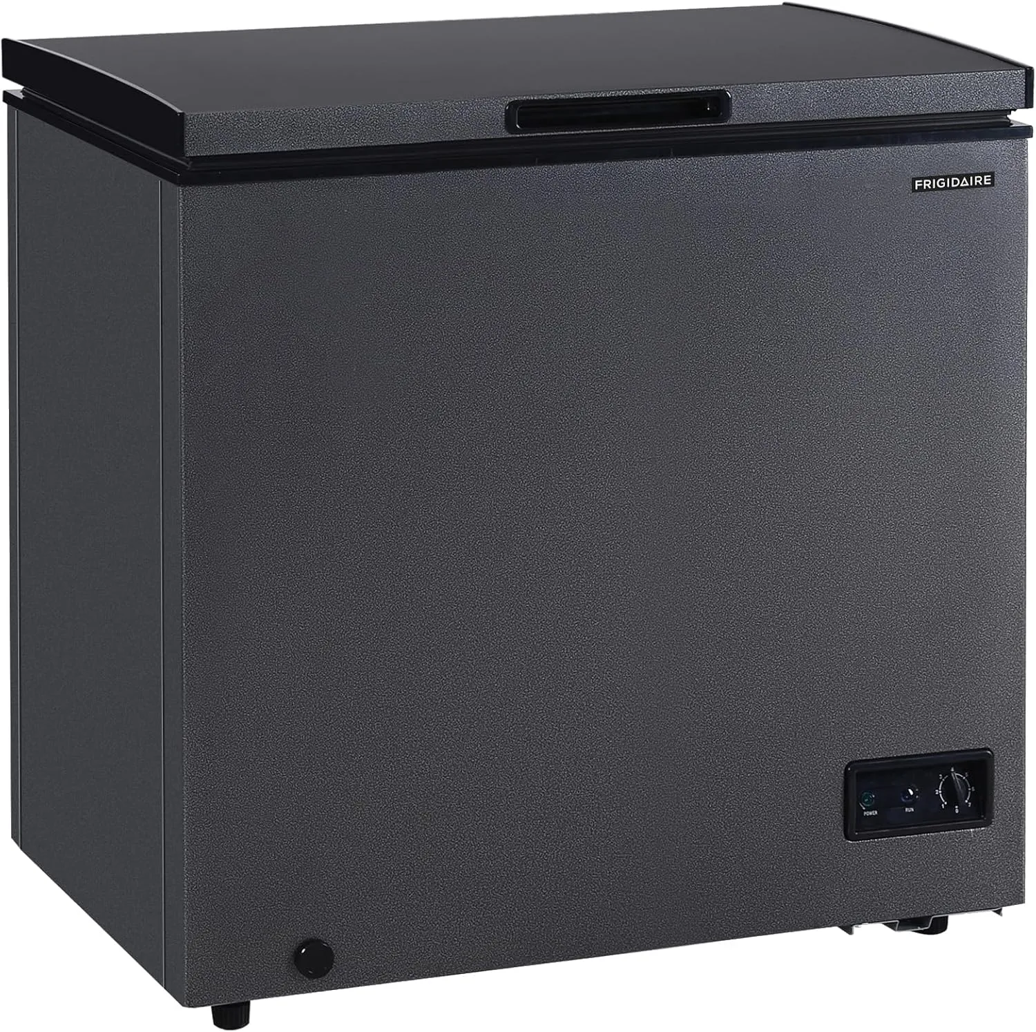 Congélateur coffre Frigidaire 7 pi³, fini Granita, thermostat réglable, dégivrage facile, panier amovible