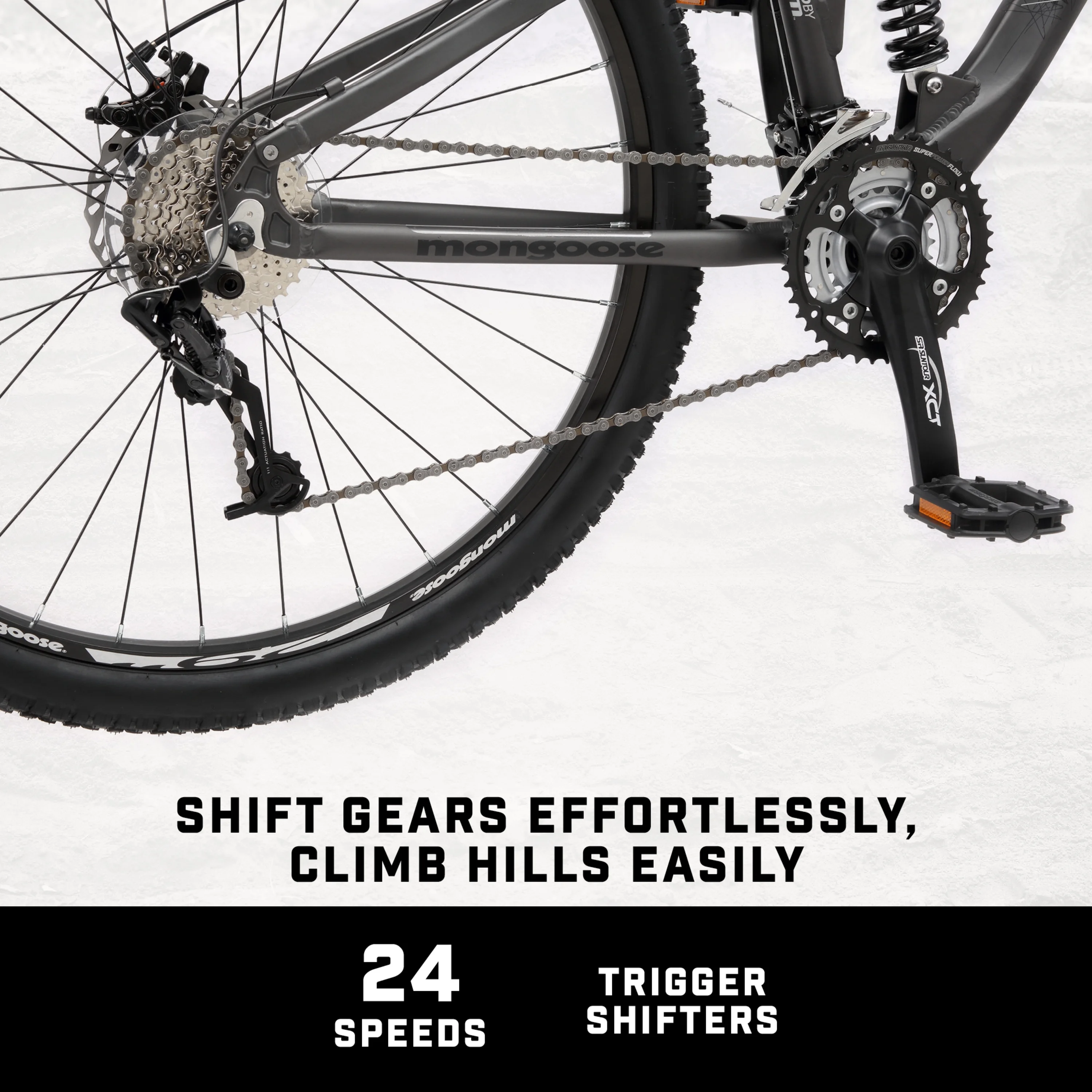 XR Pro Men's Mountain Bicycle, 29 inch Wheels, 24 Speeds, Black Image 5