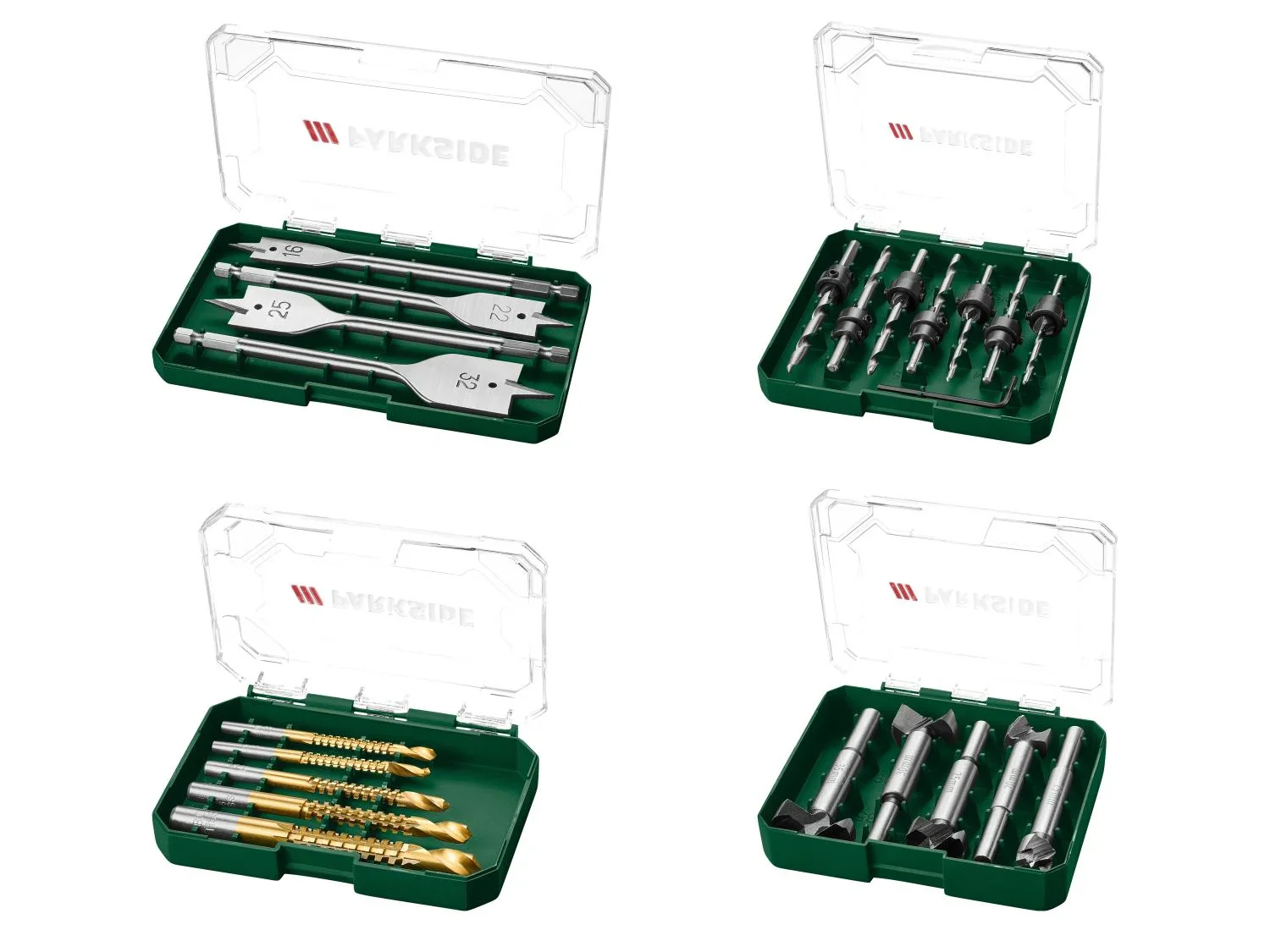 PARKSIDE Set de forets fraiseurs, mches ou fraises coniques