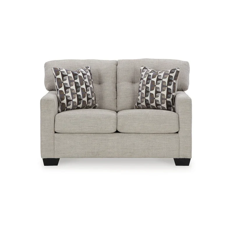 Tufted Loveseat with Polyester Upholstery