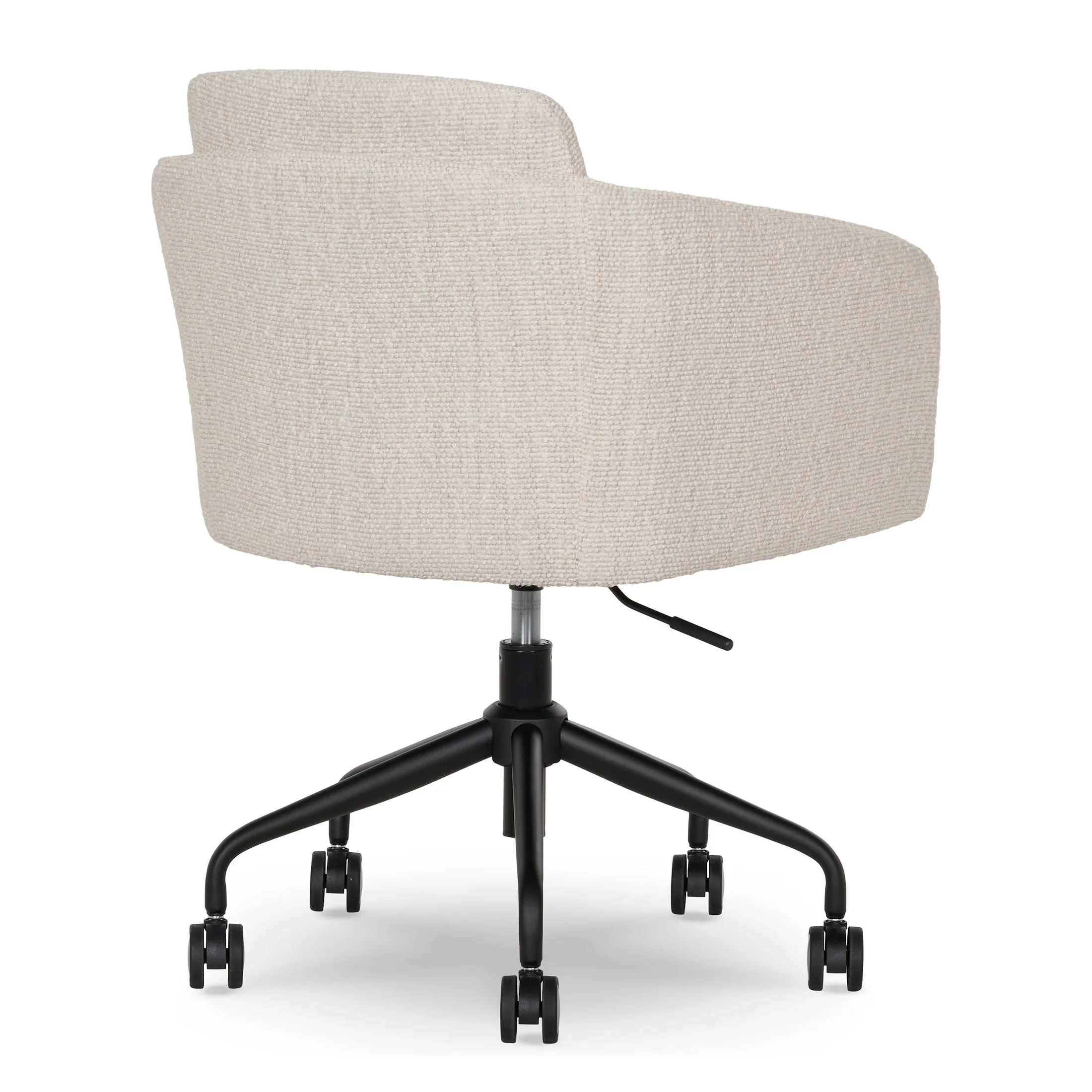 Better Homes & Gardens Juliet Office Chair, Ivory Boucle and Matte Black