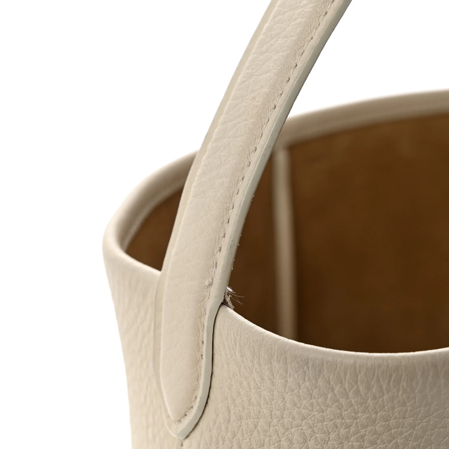 Grained Calfskin Medium N/S Park Tote Ivory