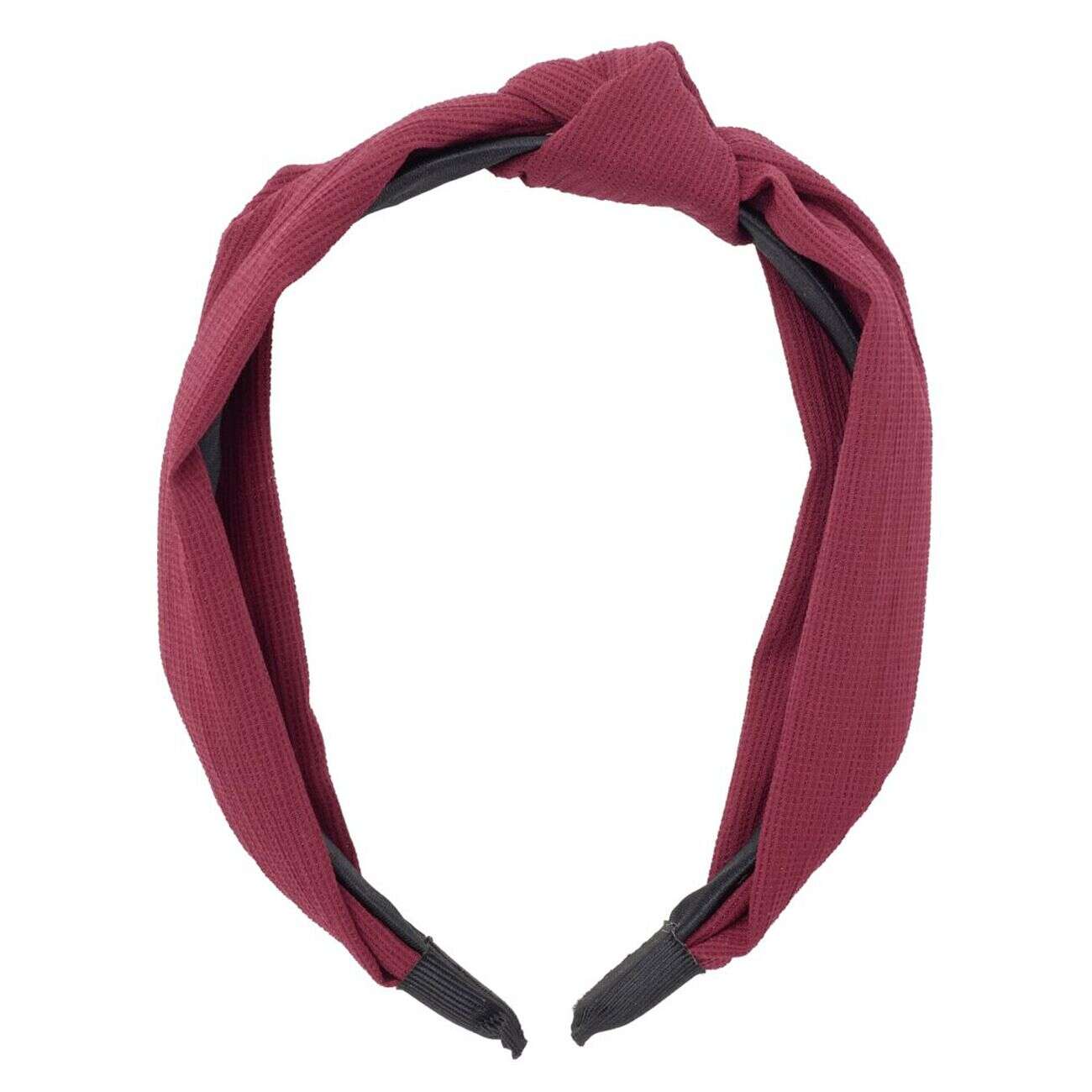 Bandeau à cheveux effet noué jaune moutarde ou rouge (2 modèles)