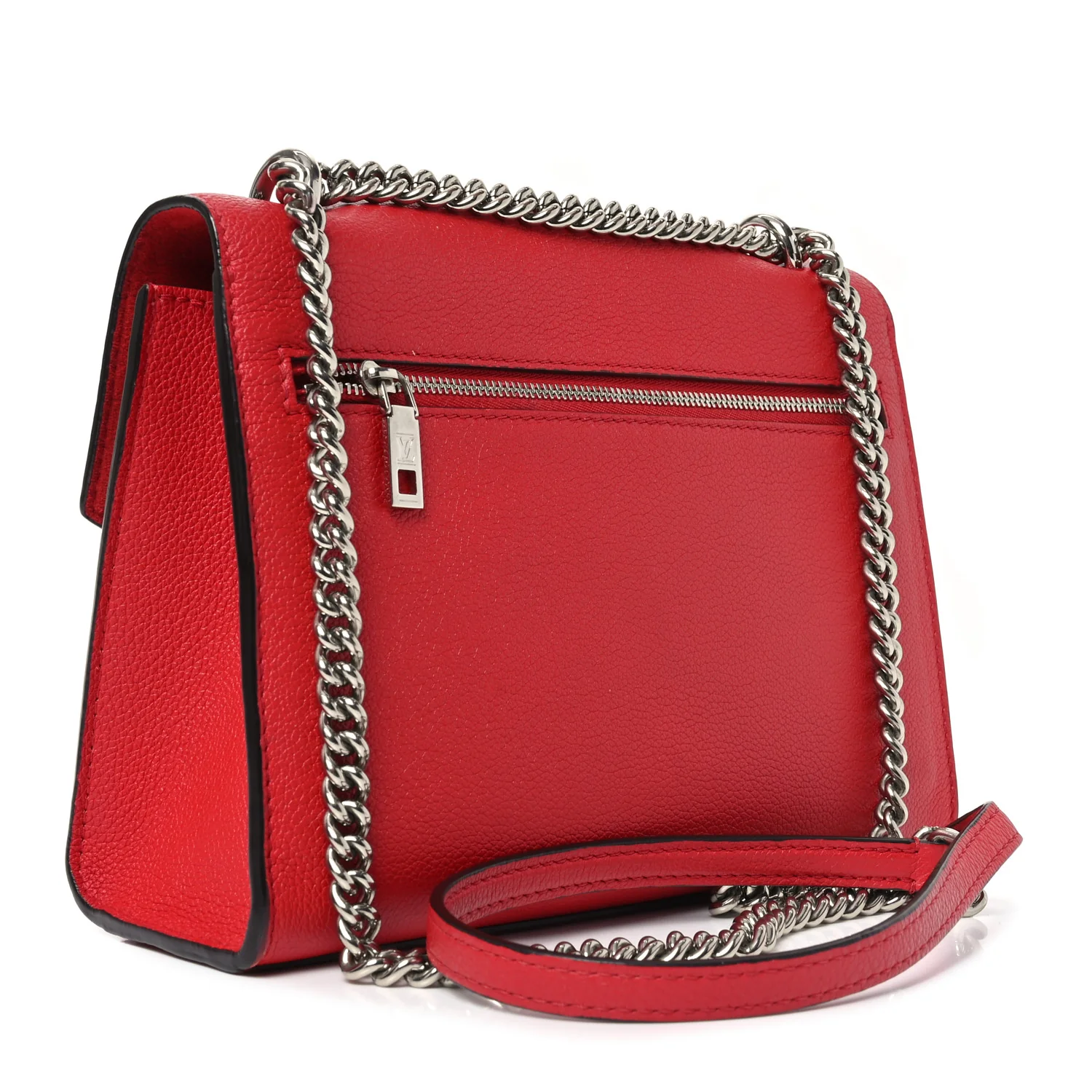 Soft Calfskin My Lockme Chain Bag BB Poppy
