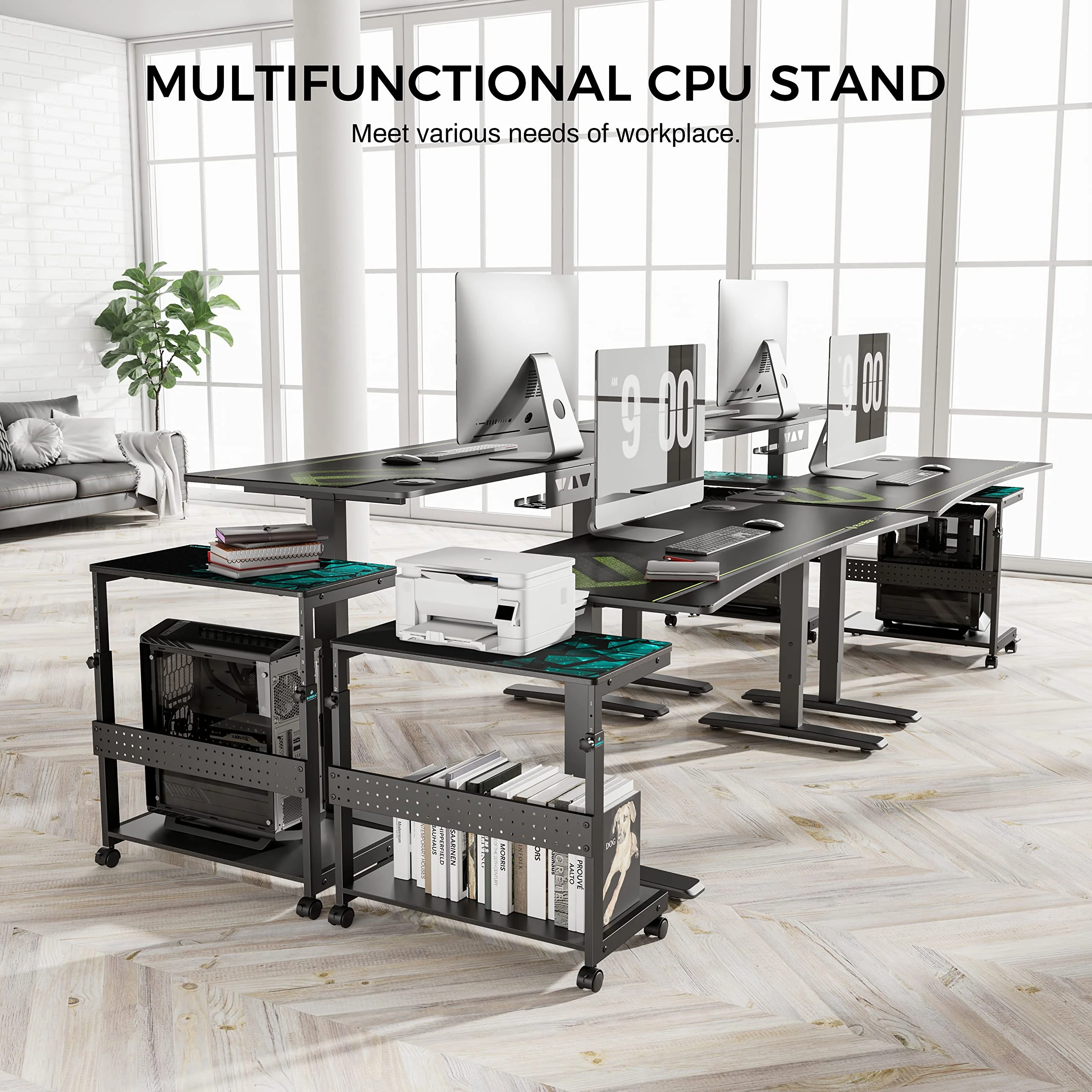 EUREKA ERGONOMIC Height Adjustable Computer Tower Stand