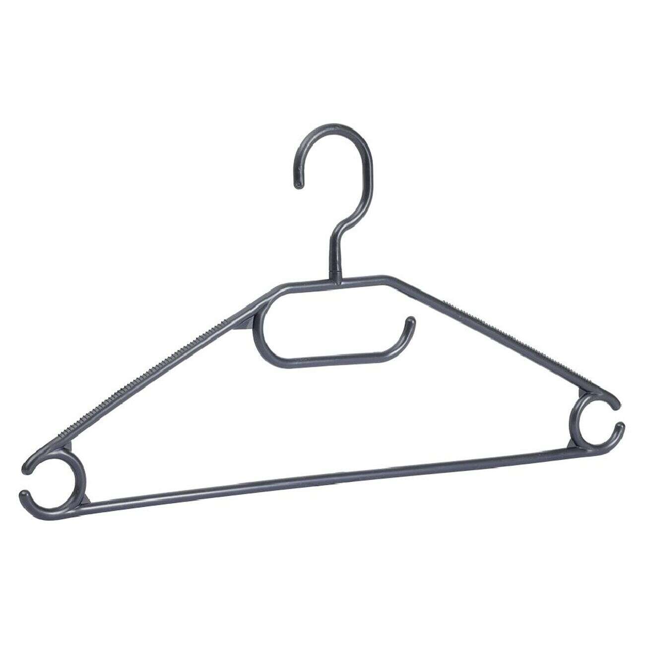 Cintre en plastique noir x8