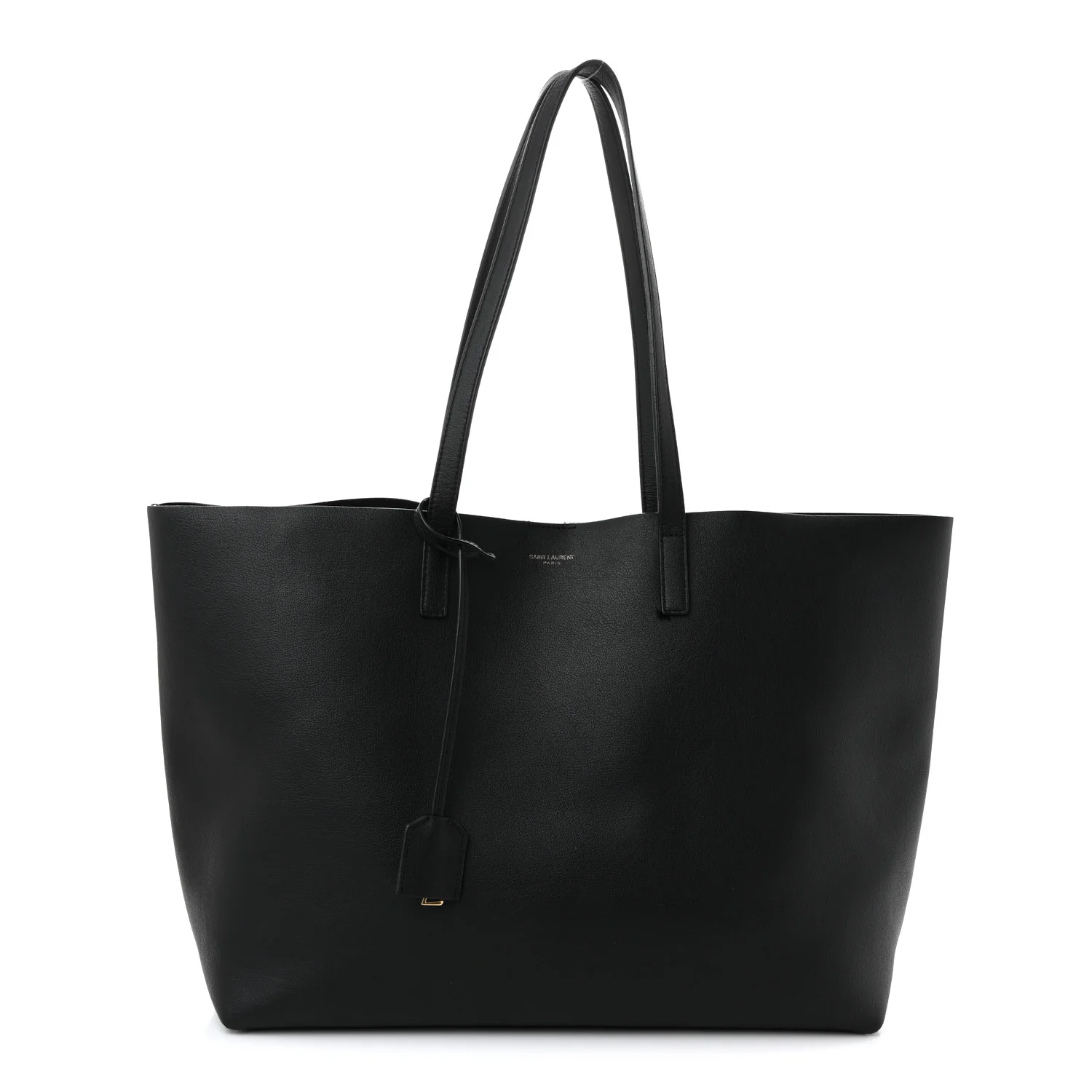 Calfskin Large Shopping Tote Black