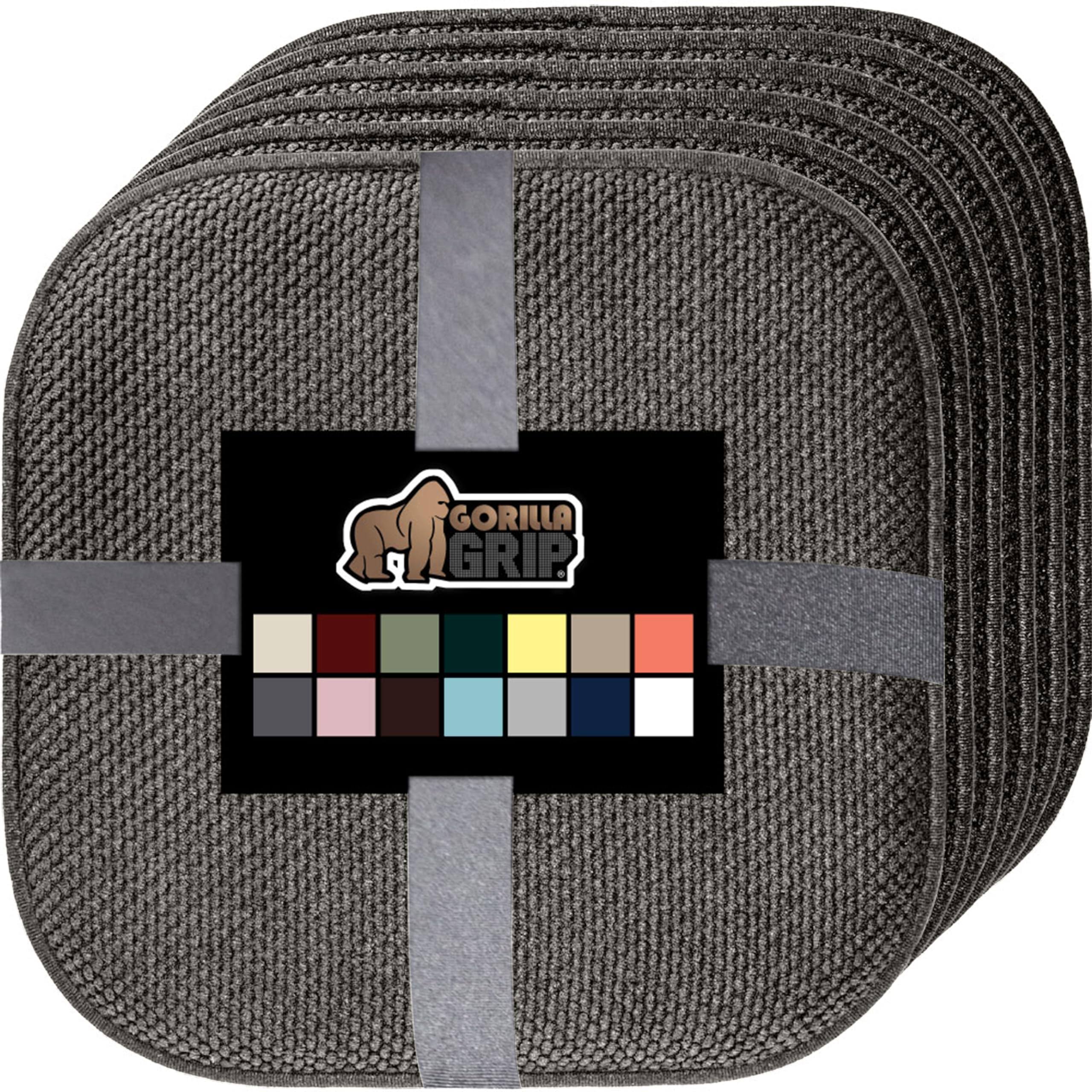 Gorilla Grip Memory Foam Chair Cushions, Comfortable Pads for Dining Room, Kitchen Table, Office Chairs, Stay in Place Backing, Comfortable