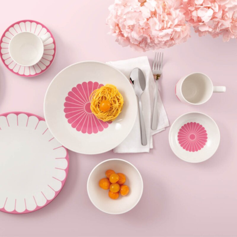 Fleur cassis fat til kaffekopp 14,8 cm rosa