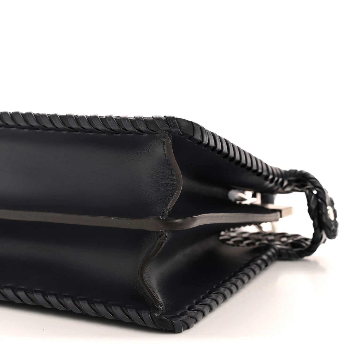 Vitello King Shiny Nappa Intreccio Petite Peekaboo I SEE U Satchel Midnight