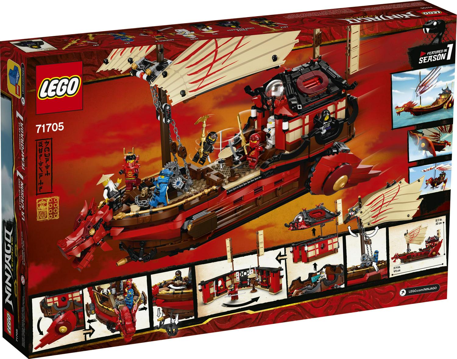 NINJAGO Legacy Destiny's Bounty 71705 Ninja Building Toy Ages 9+ (1 781 Pieces) Image 5