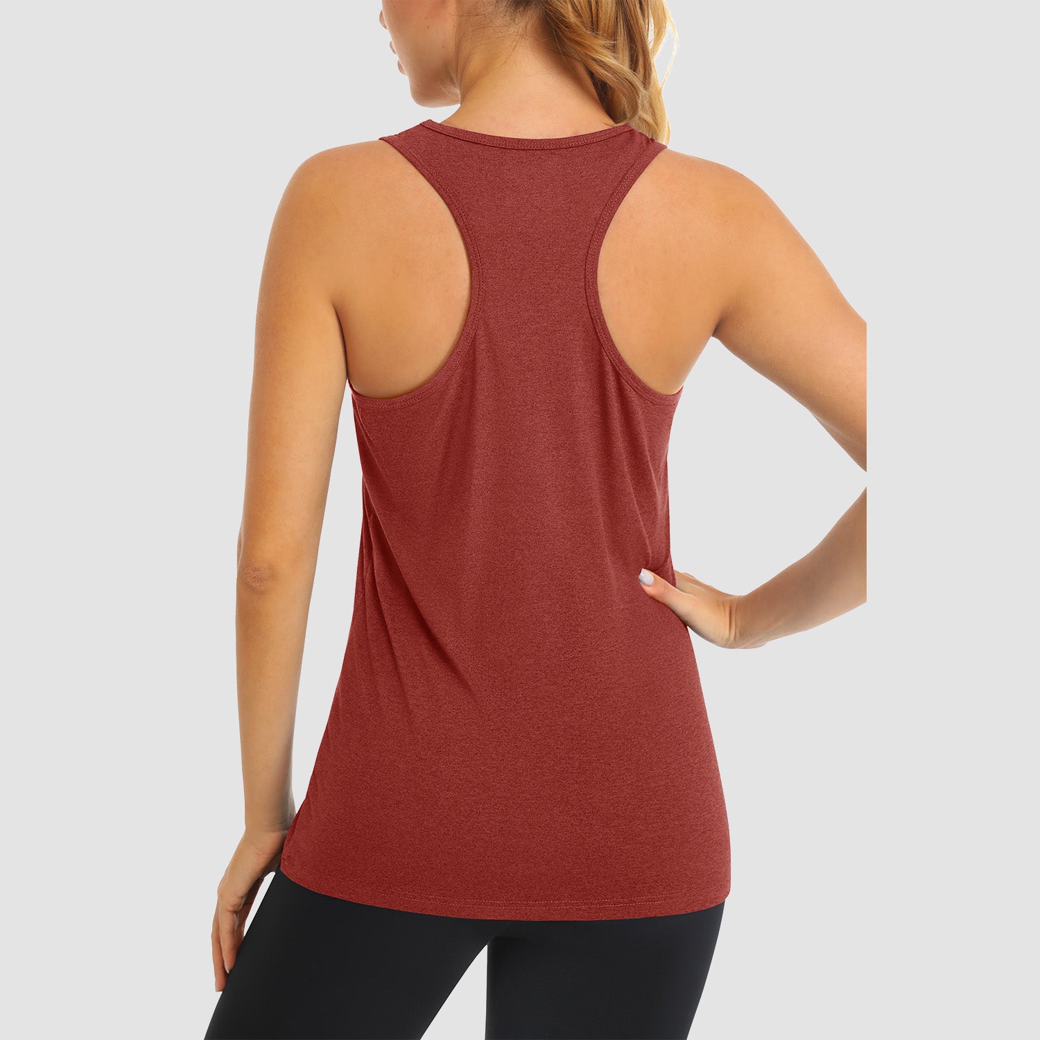 Débardeur femme à séchage rapide, T-shirt de sport pour la course et le yoga