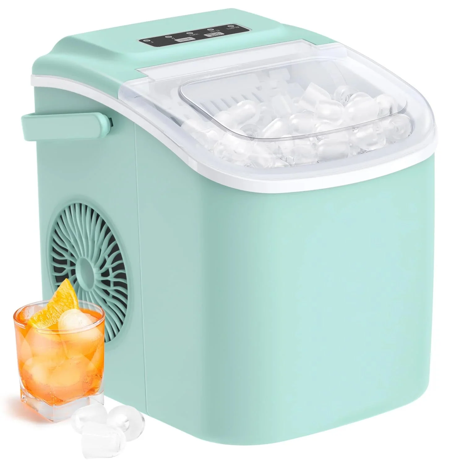 Ice Maker Countertop, Chewable Pellet Ice Machine with Self-cleanin Function, 33LBS/24H Portable Ice Makers for Home Kitchen Officce,…