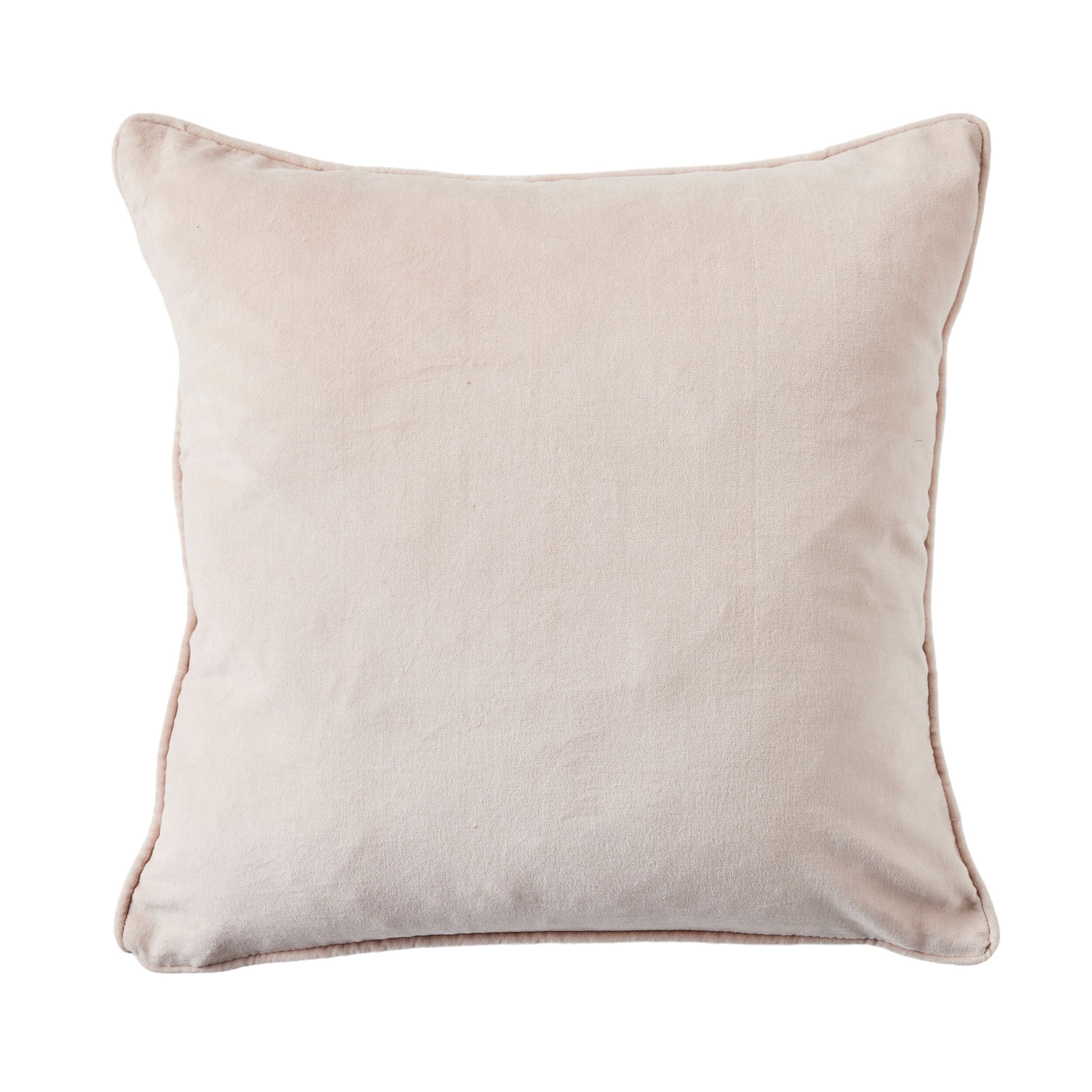 Hervey Cotton Velvet Cushion Pale Rose 45x45cm