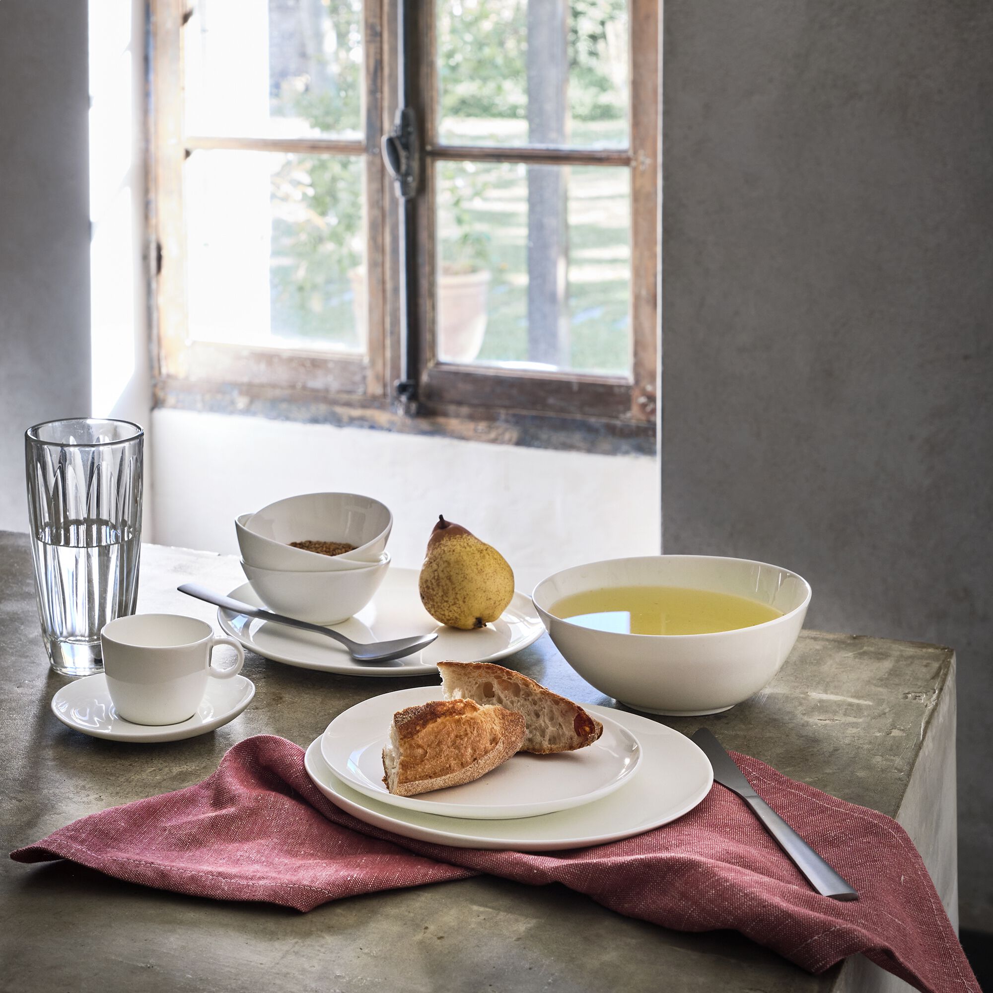 SENANQUE - Bol en porcelaine légère D16cm - blanc