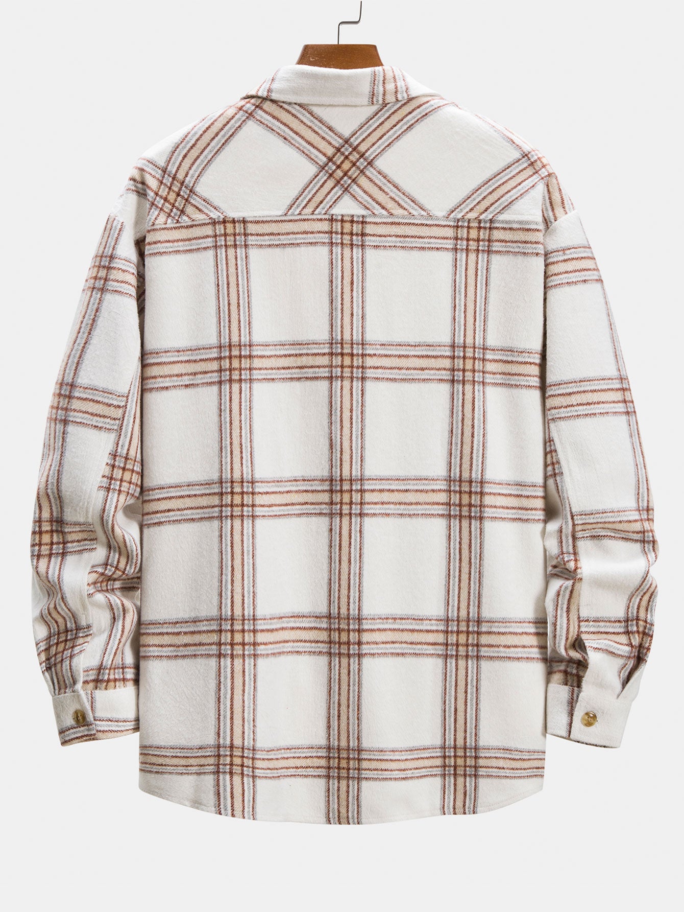 Surchemise à carreaux en flanelle avec poche