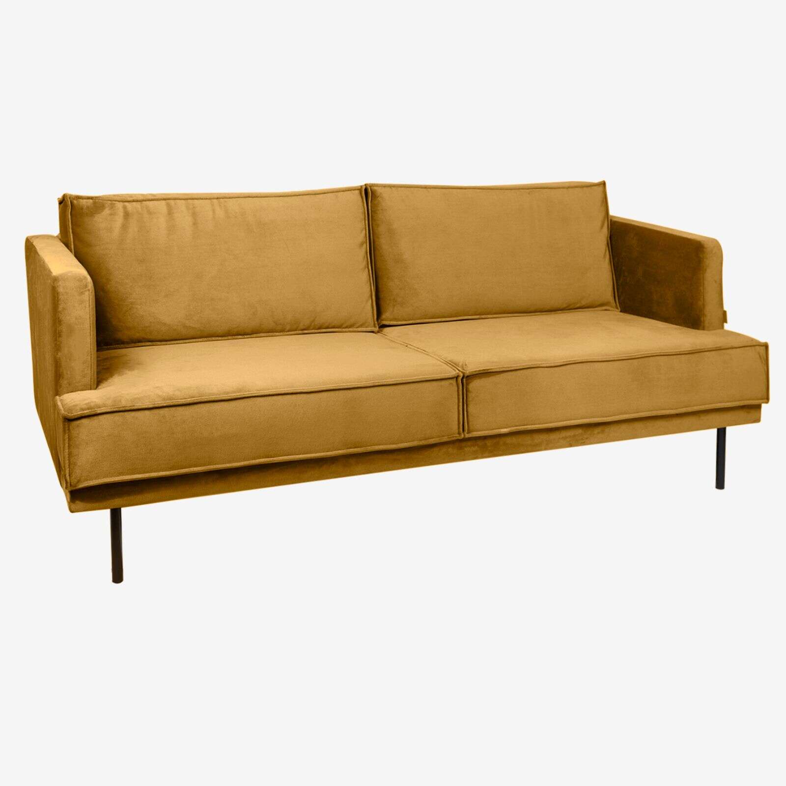 The Duchess velvet bank 2.5-zits Juke okergeel