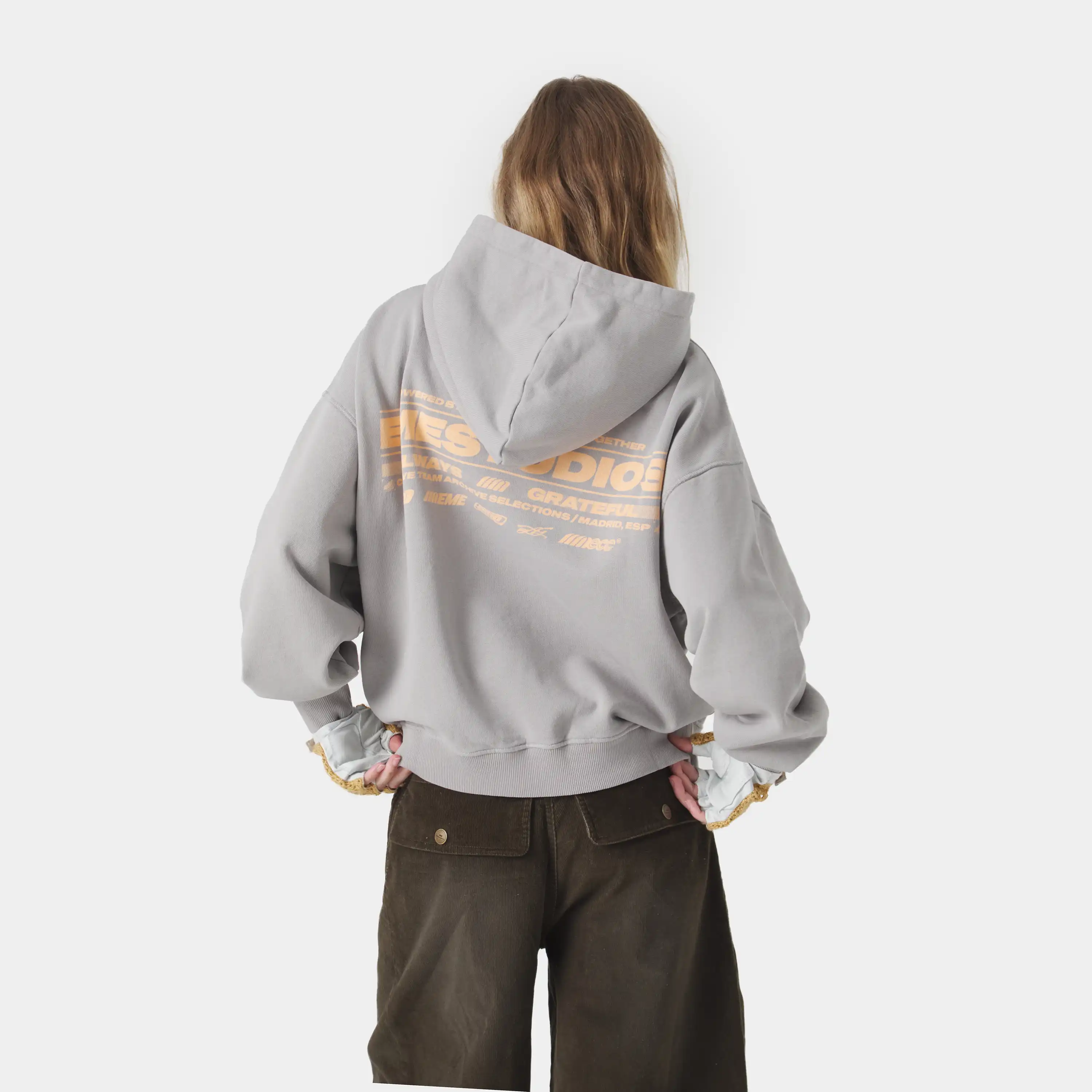 West Heather Grey Oversized Hoodie