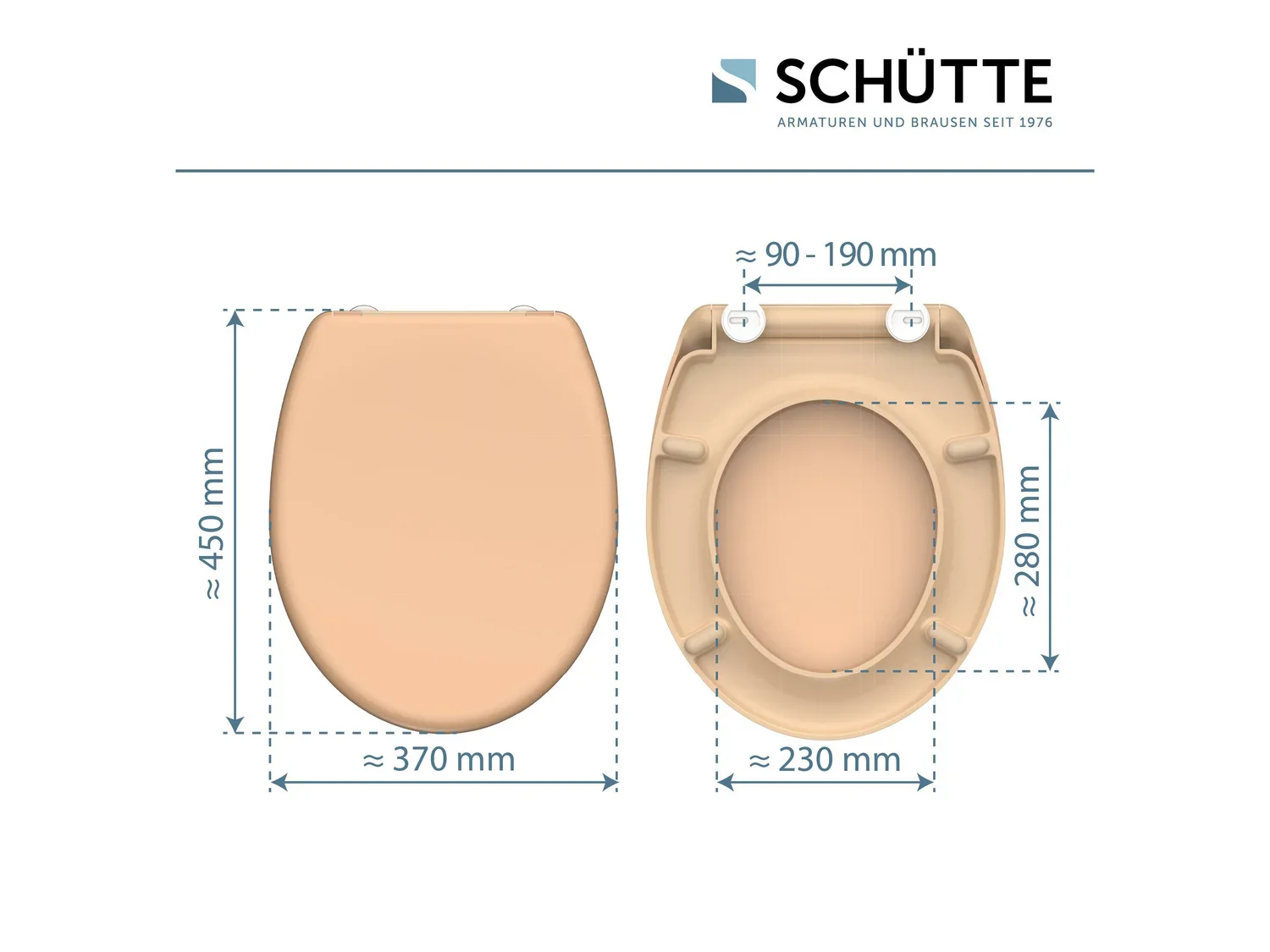 Schtte Abattant WC, avec fermeture en douceur