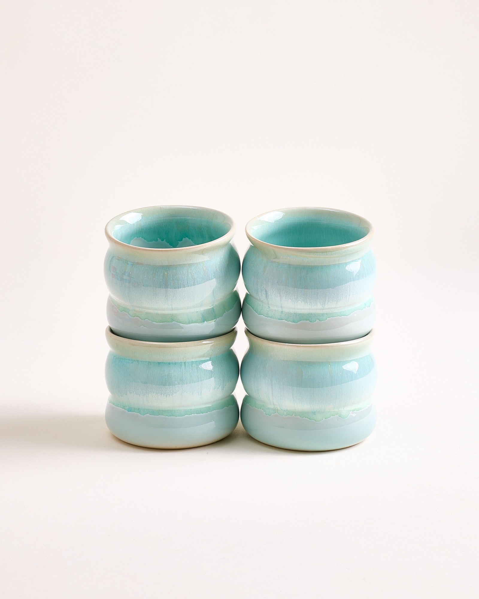 BICA - SMALL CUP BUBBLE MINT SET OF 4