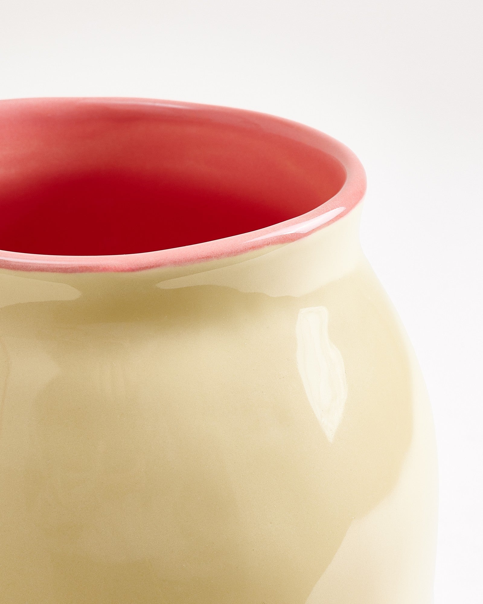 SOMBRA VASE L YELLOW PINK
