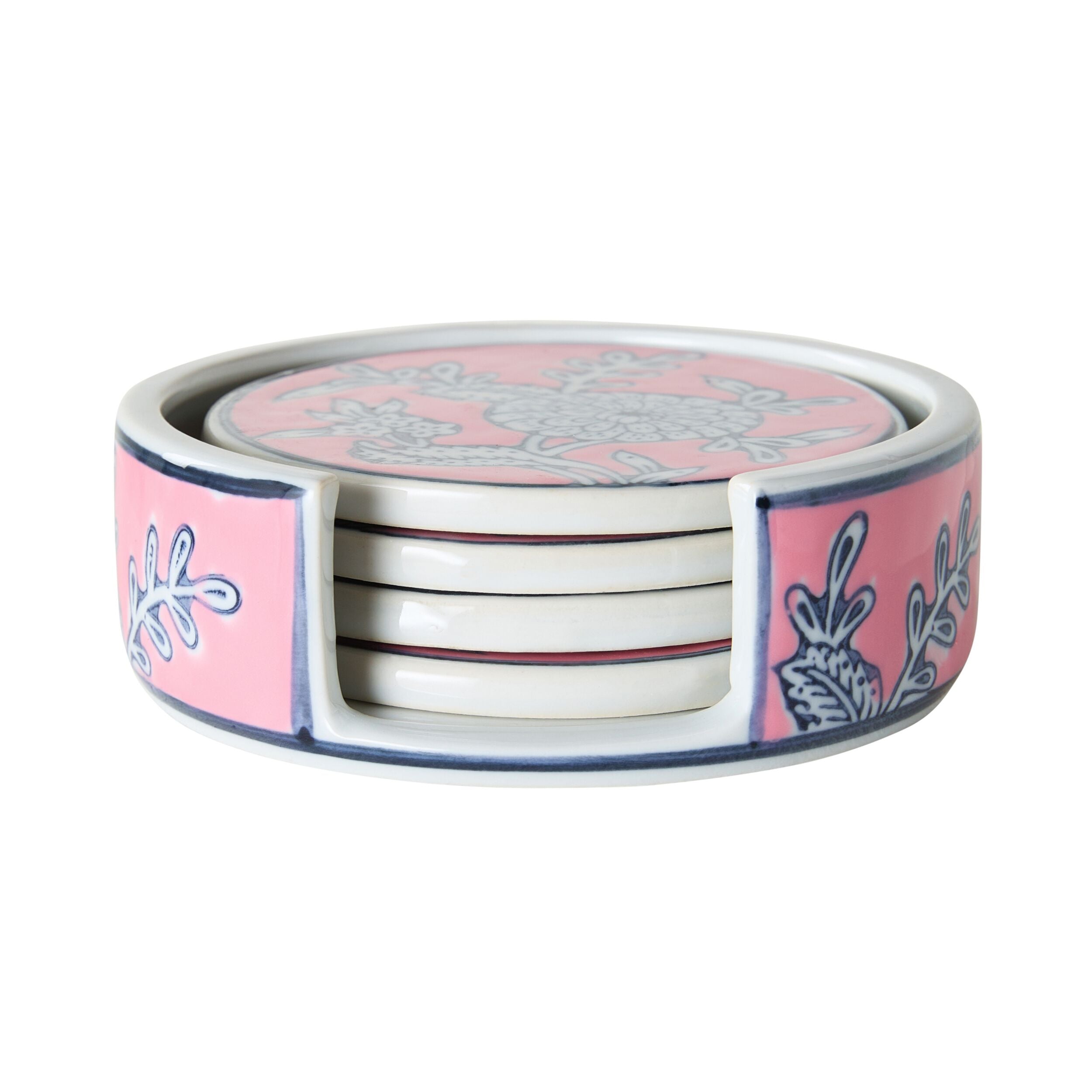 Celadon Botanic Blush Coasters Set of 4