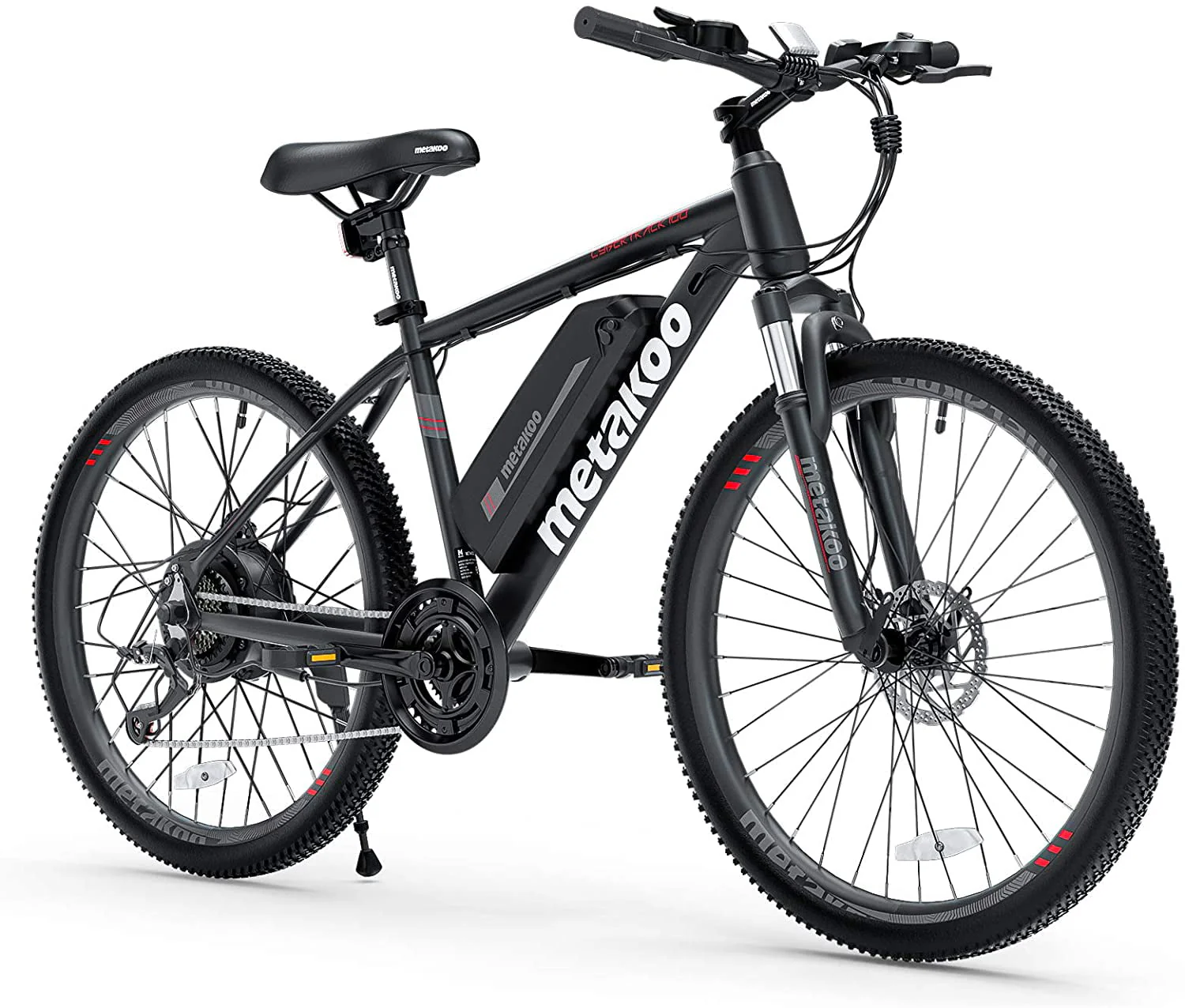 26 In Mountain Electric Bicycle, 350 W Motor, 3 Hours Fast Charge, 36V Removable Battery, 20Mph with 21 Speed Gears, Black Image 7