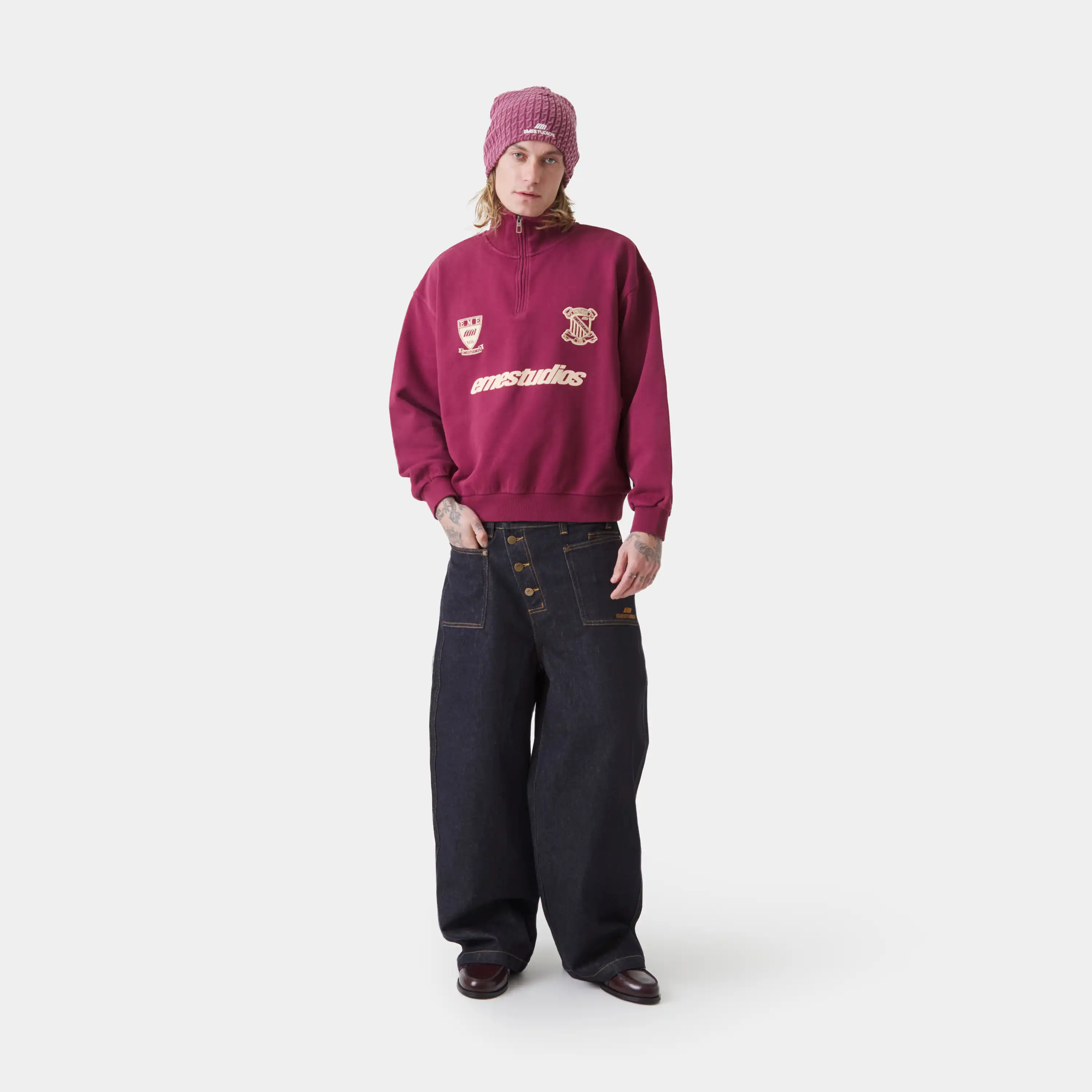 Peak Burgundy Half Zip