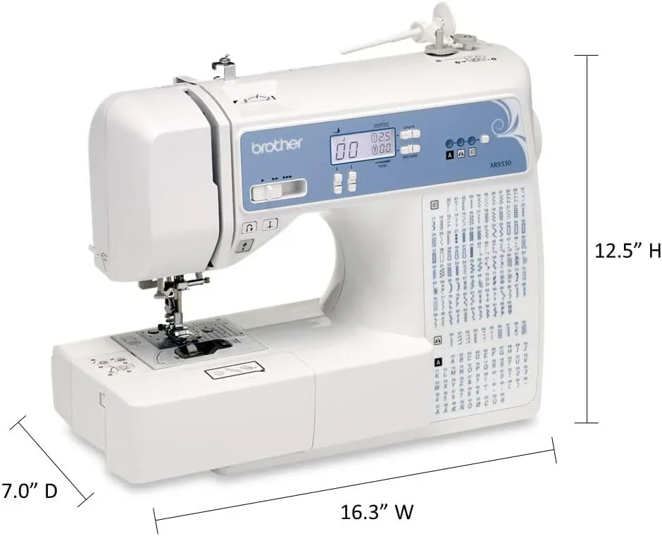 Machine à coudre et à quilter Brother informatisée, 165 points intégrés, écran LCD, large table