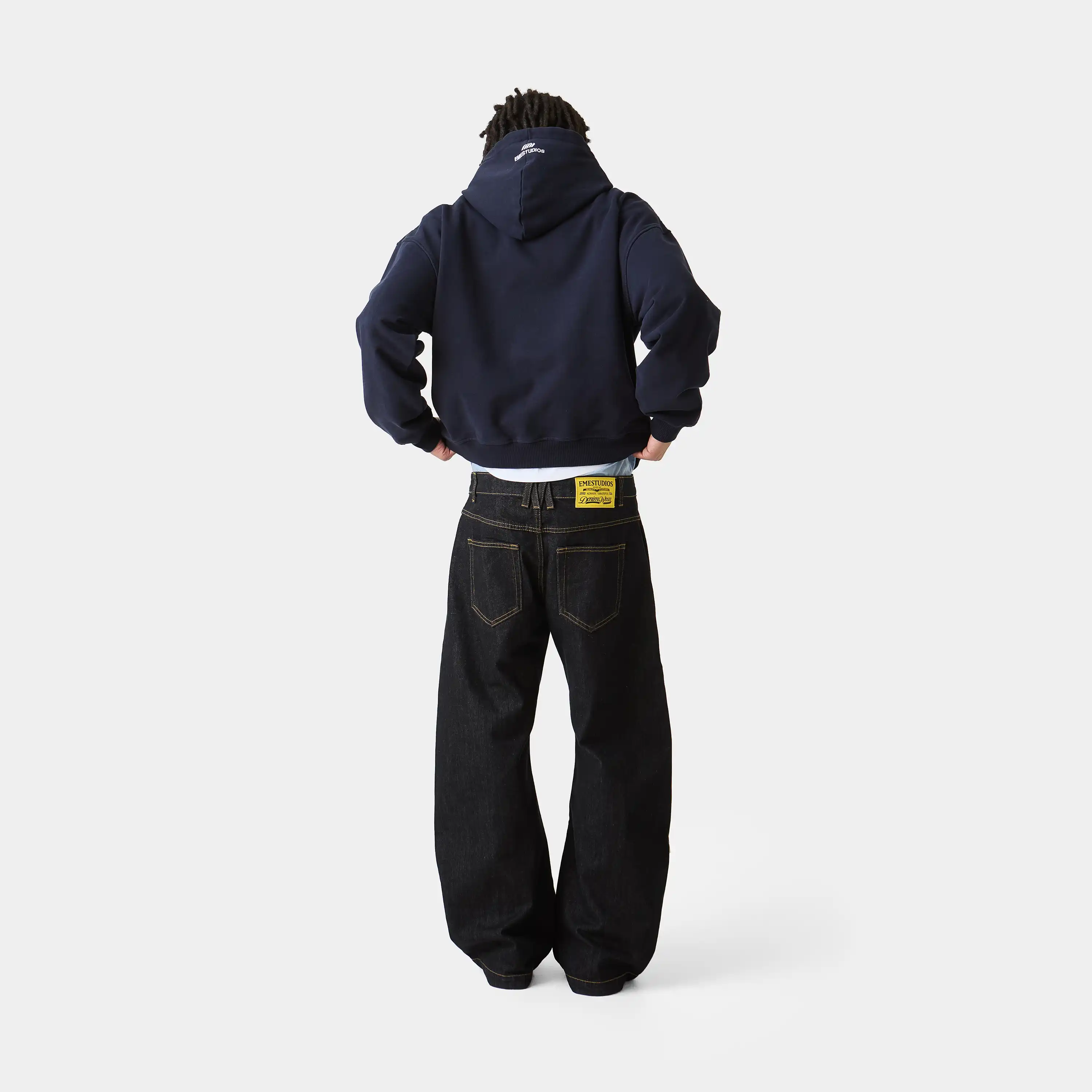 Inteal Navy Oversized Hoodie