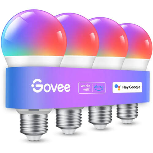 New - Govee Wi-Fi 800lm RGBWW 4pk LED Bulb