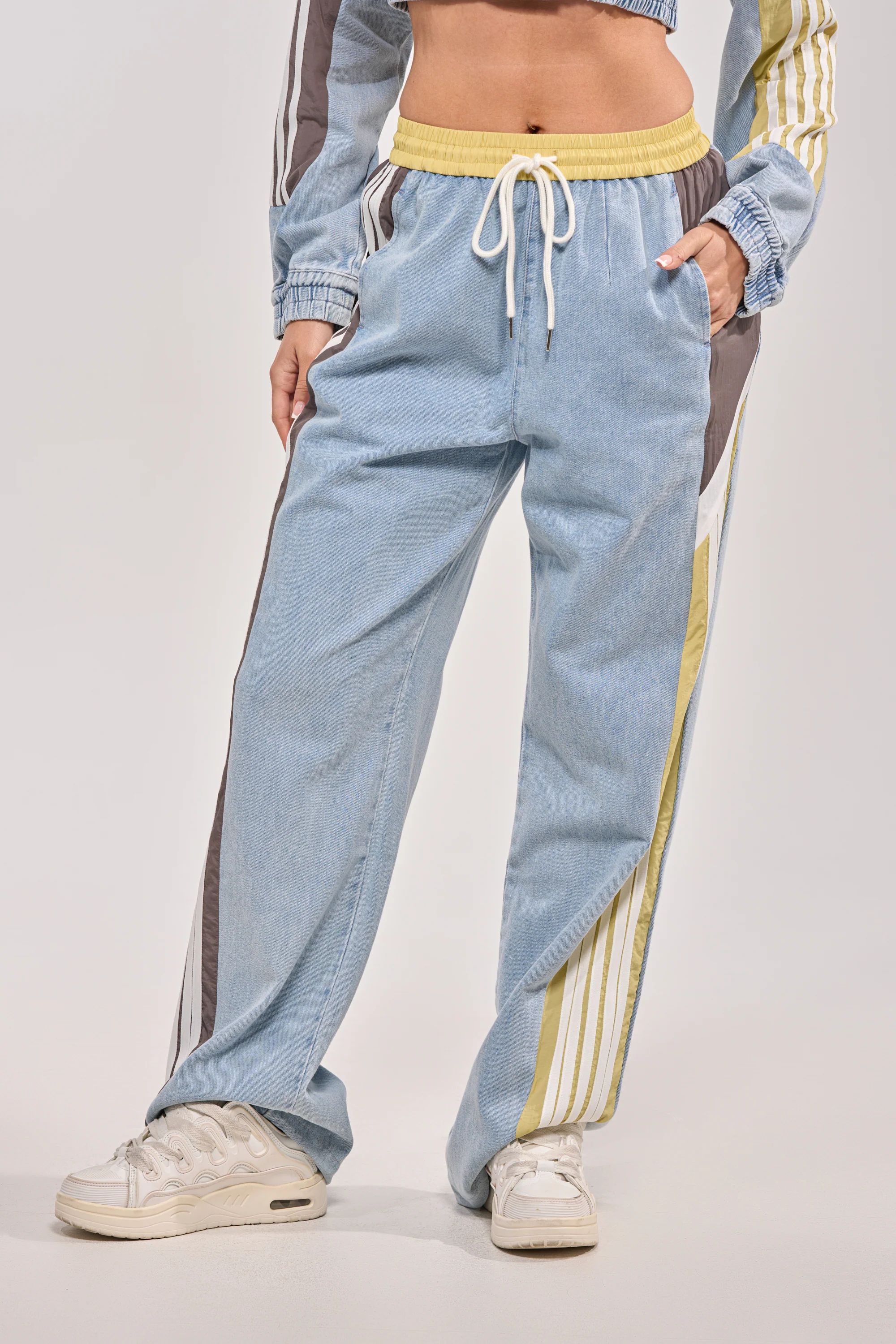 ALONE AGAIN DENIM TRACK PANT - Akira Store