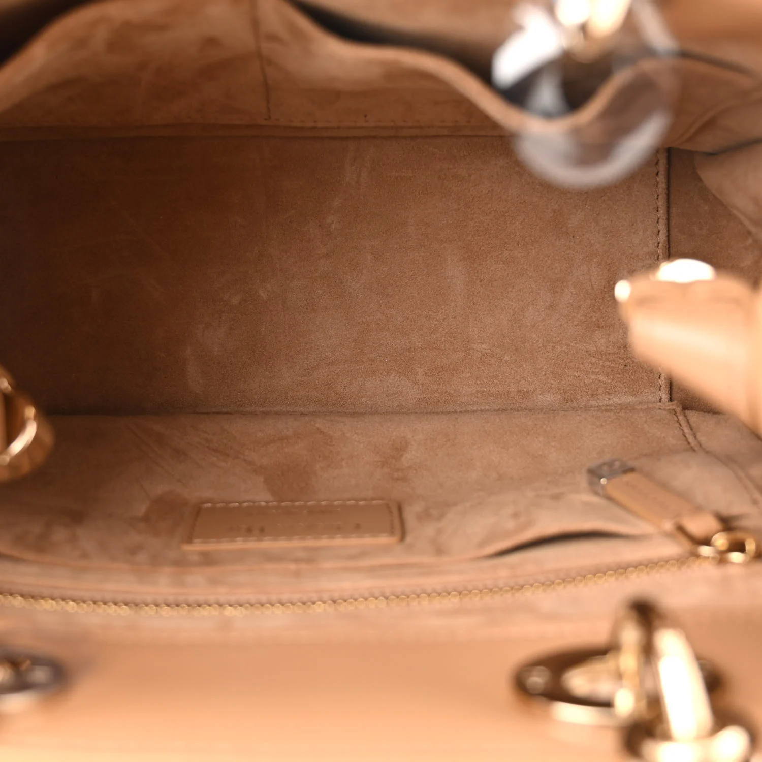 Calfskin Cannage Small The Lady 95.22 Beige