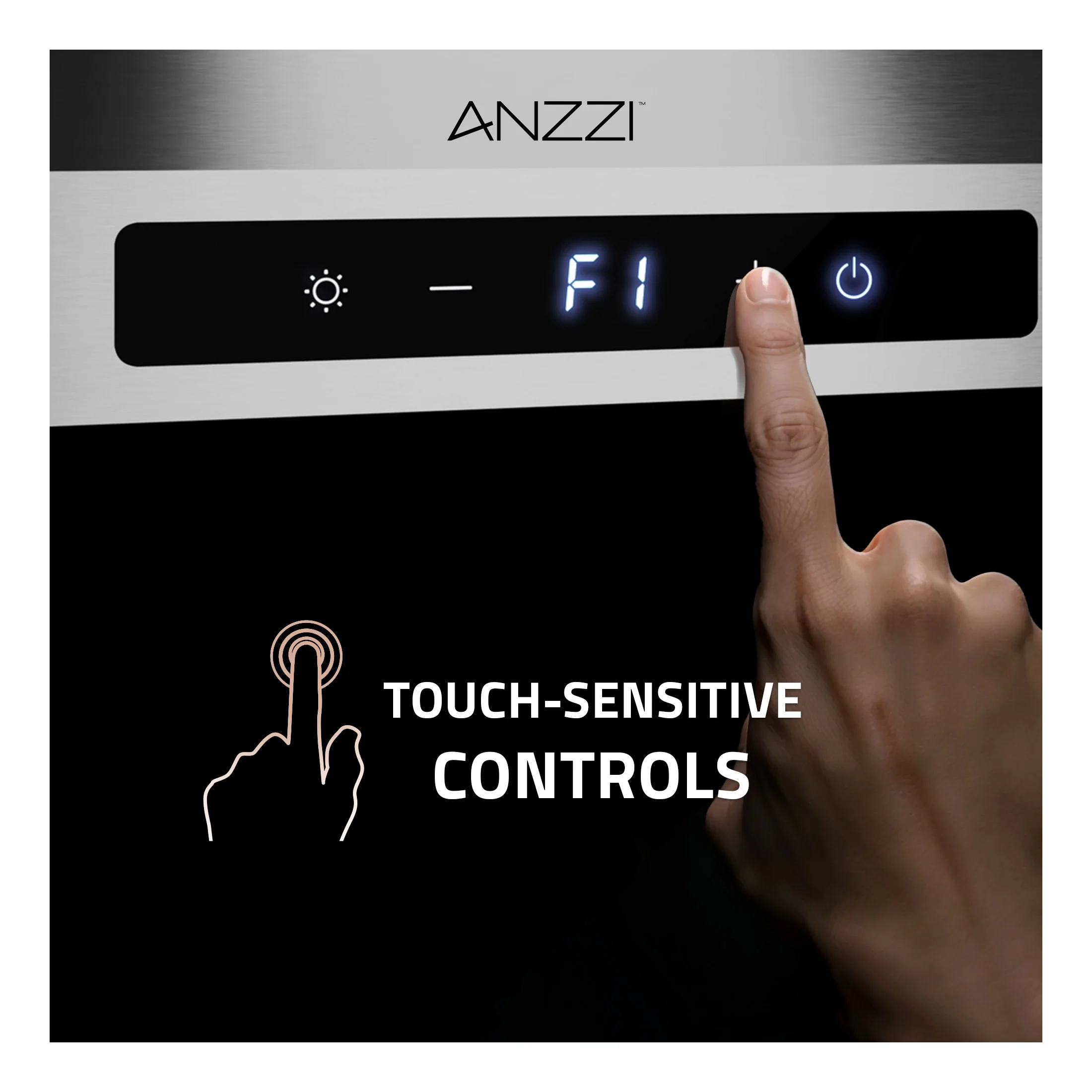 Anzzi RH - AZ0391TSS 36 In. 600 CFM 4 - Speed Stainless Steel Under Cabinet Convertible Residential Range Hood with LED Lamp