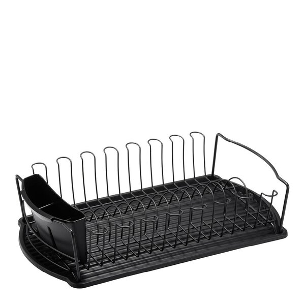 Disa oppvaskstativ med bestikkholder 48x28 cm svart