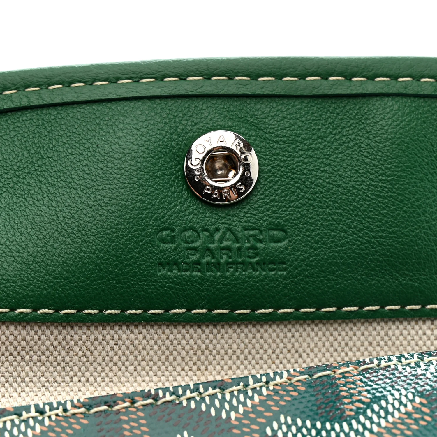 Goyardine Reversible Mini Anjou Green