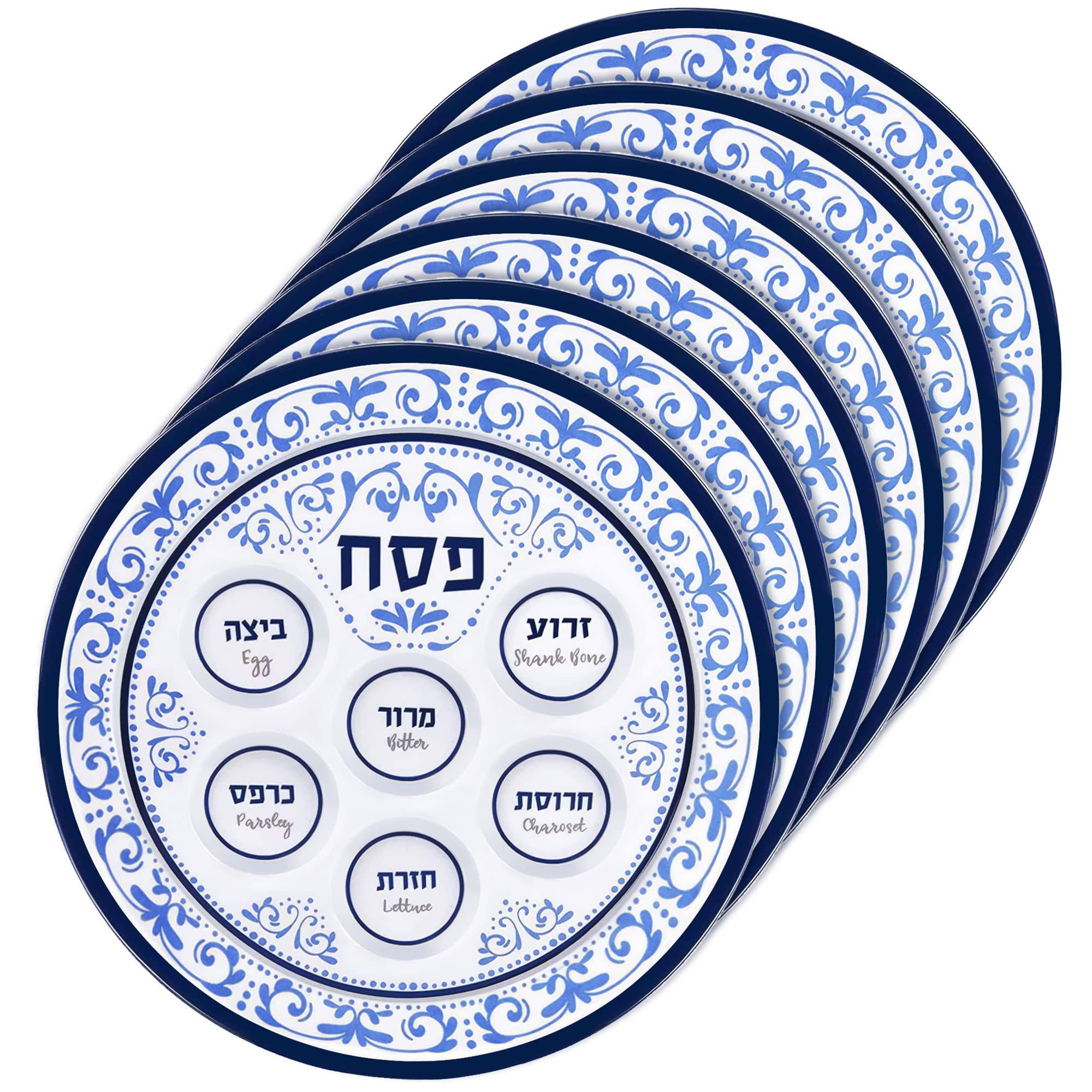 Zion Judaica Passover Seder Plates 12