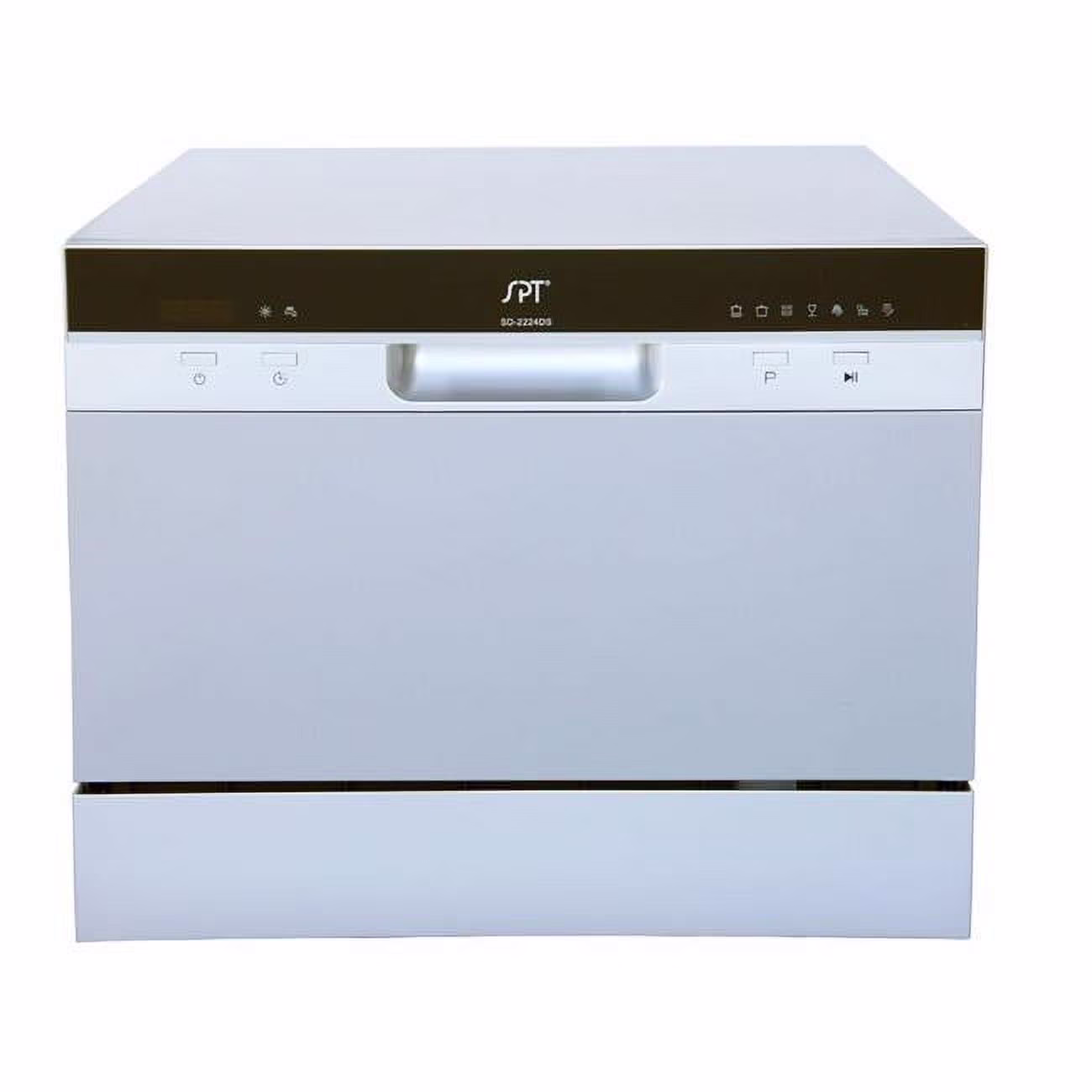 Sunpentown 17.24 x 21.65 x 19.69 In. Energy Star Countertop Dishwasher with Delay Start & LED - Silver